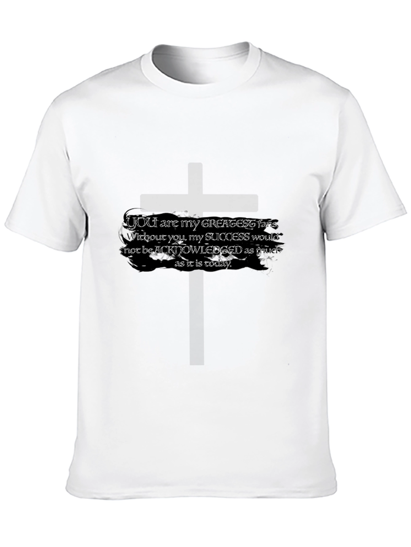 Black Greatest Fans Graphic Tee - Black view 10