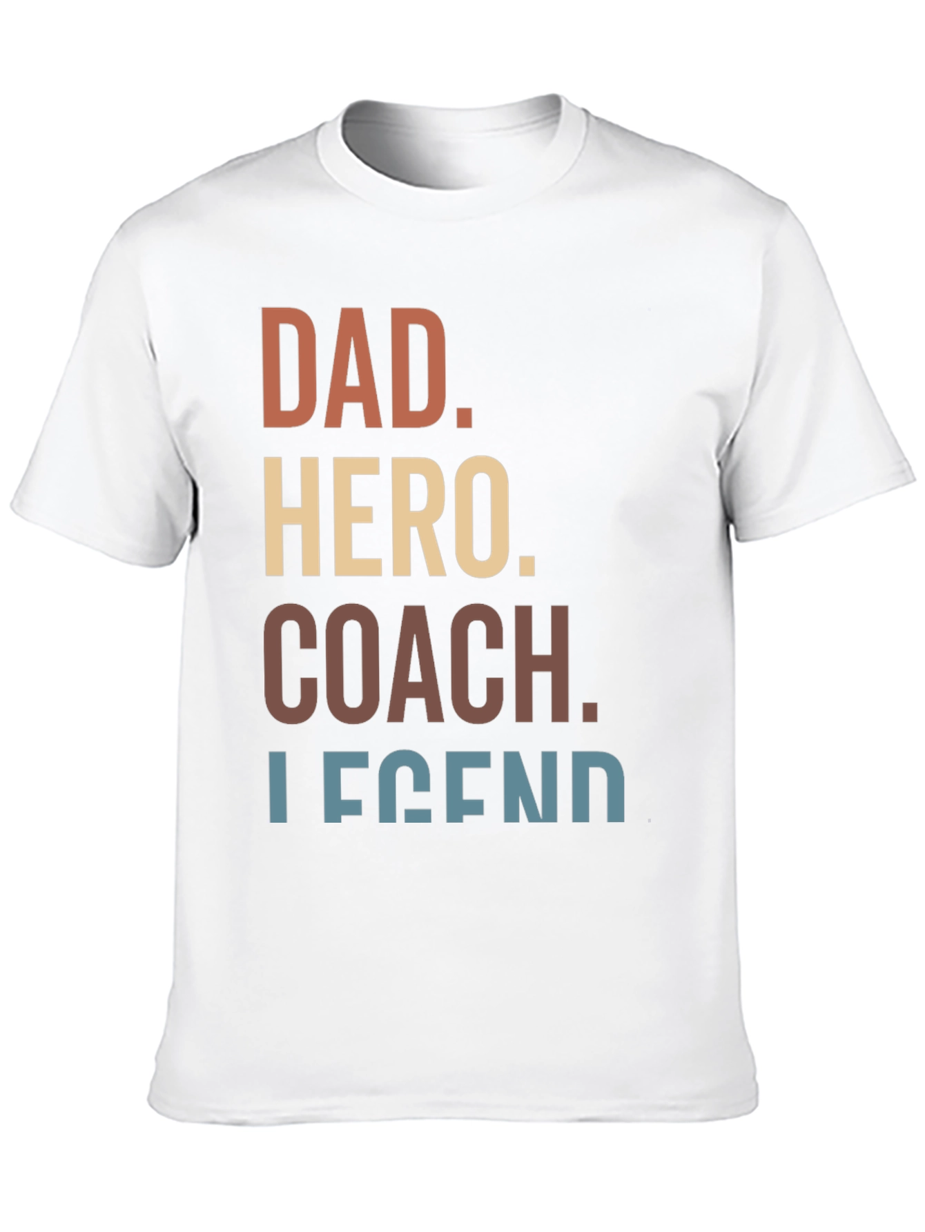 Black Dad Hero Coach Legend Graphic Tee view 10