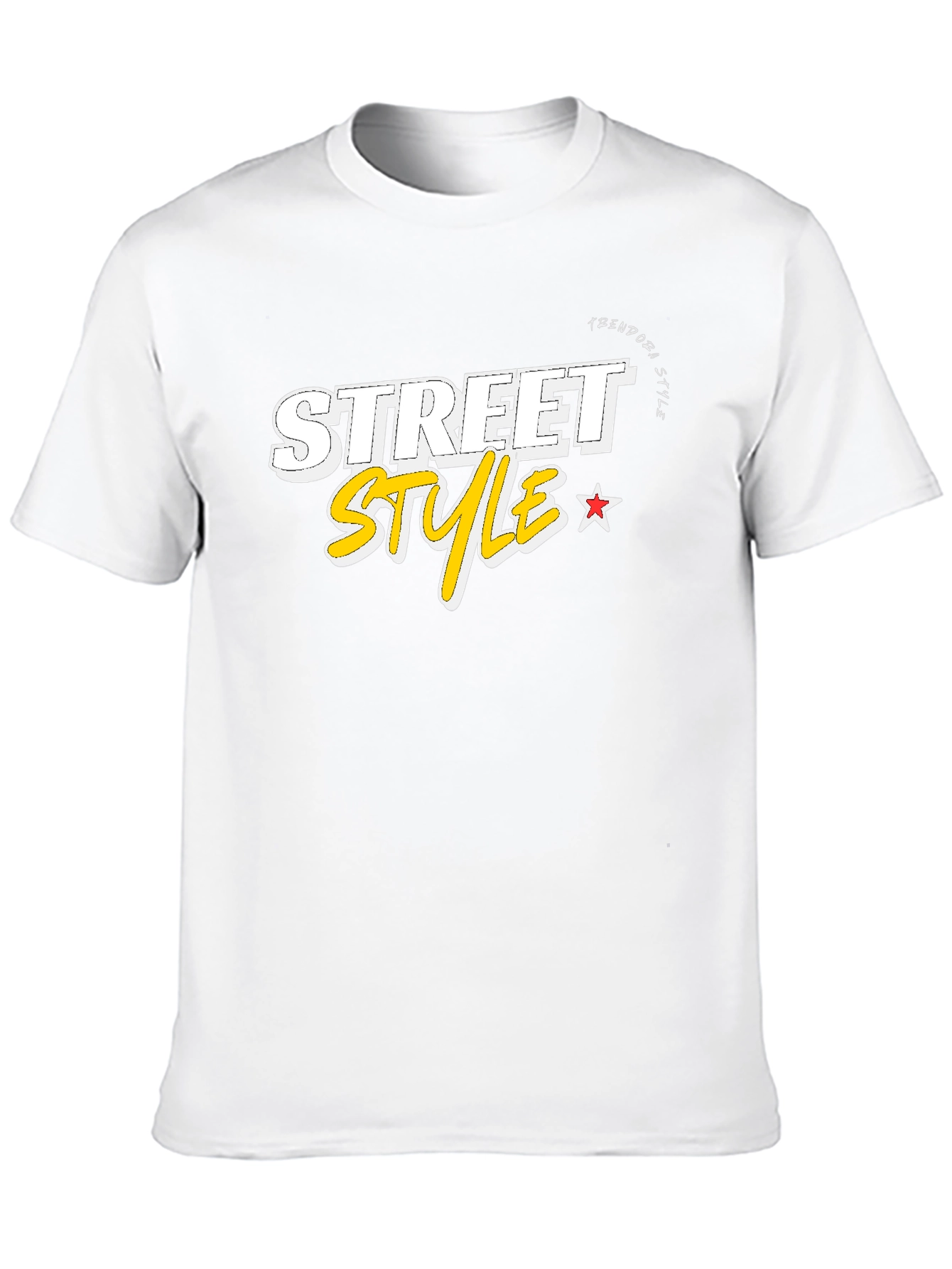 Black Trendy Men's Black Street Style Graphic Tee view 10