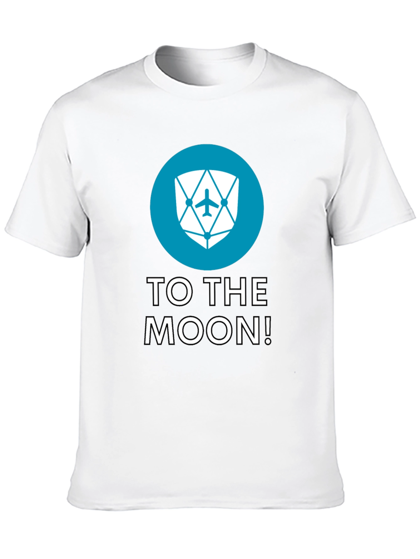 Black To The Moon Black Tee - Crypto Inspired Design view 10