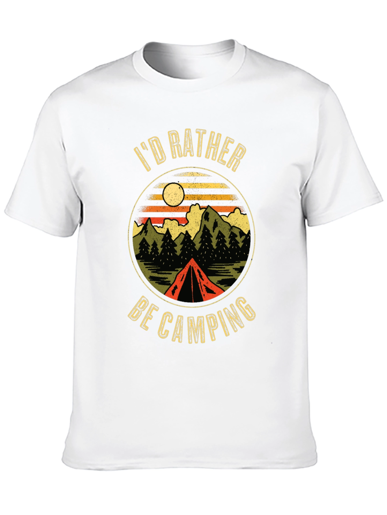 Black Camping Graphic T-Shirt view 10