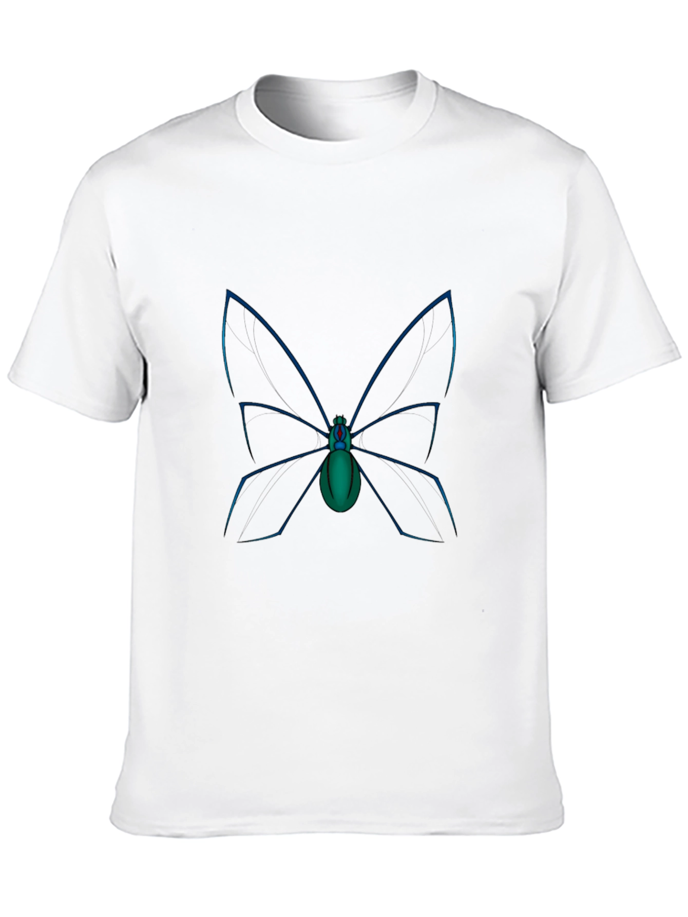 Black Butterfly Spider Graphic Tee - Soft Cotton Comfort view 10