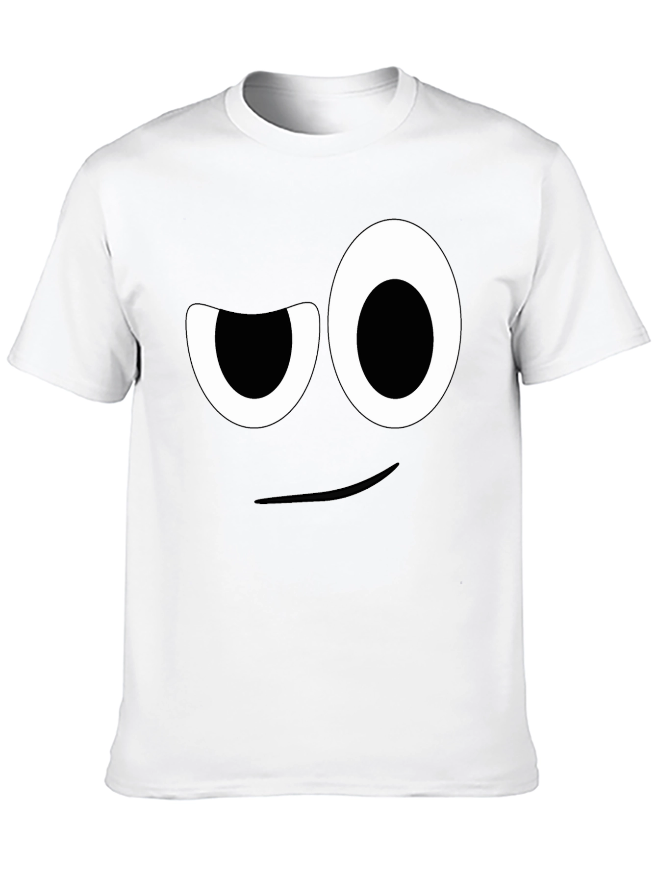 Black Winking Face Graphic Tee - Funny Unisex T-Shirt view 10