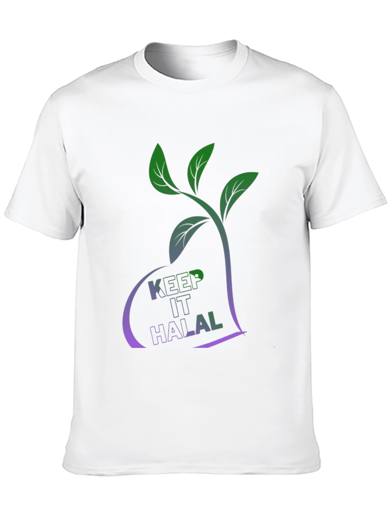 Black Keep It Halal T-Shirt - Plant Based Design view 10