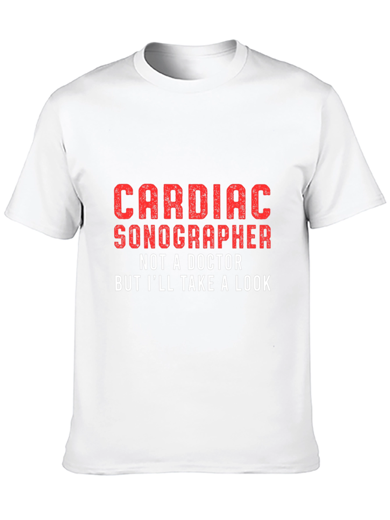 Black Cardiac Sonographer Graphic Tee - Funny Medical Shirt view 10