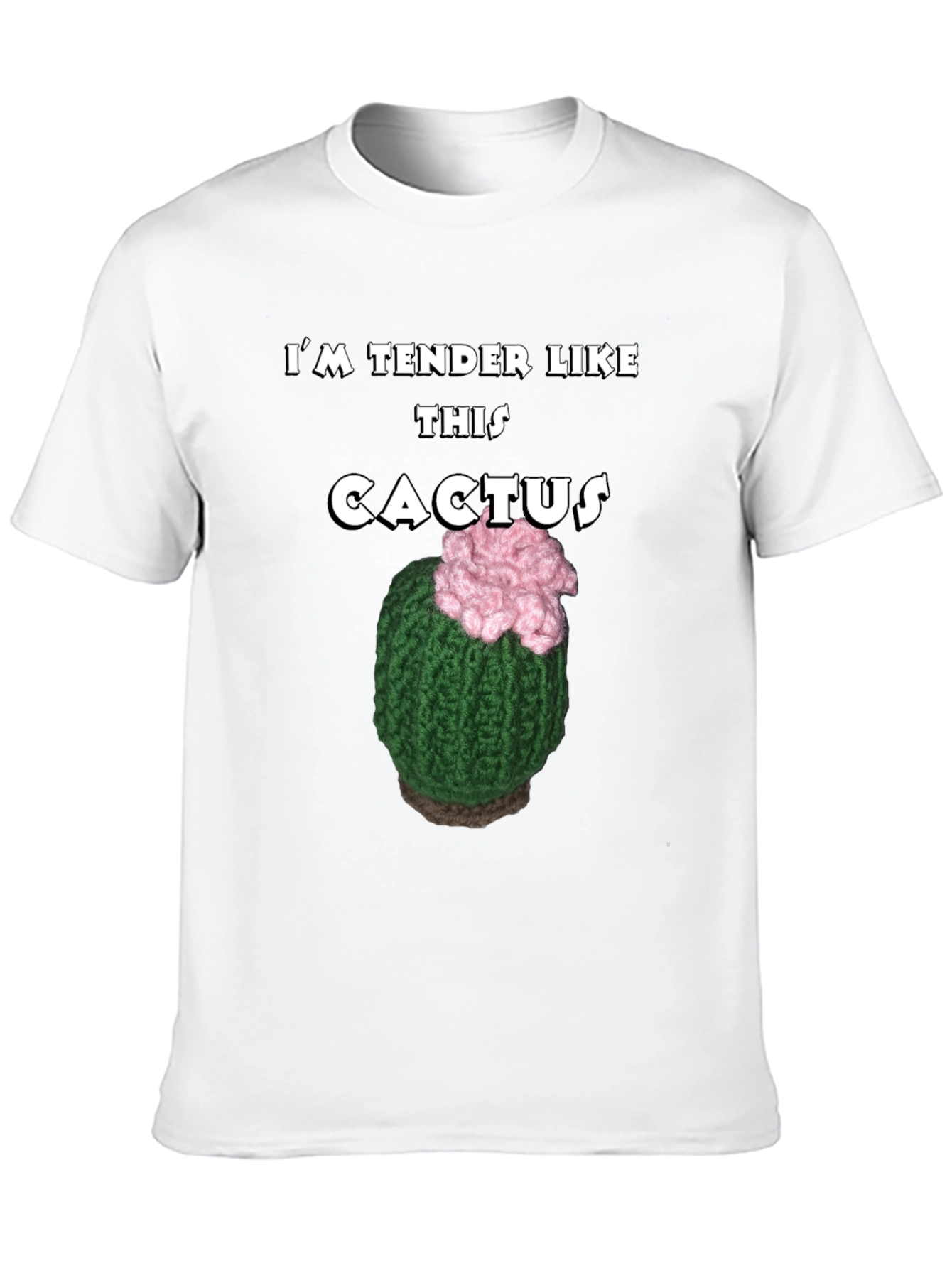 Black Tender Like This Cactus T-Shirt Funny Statement Tee view 10