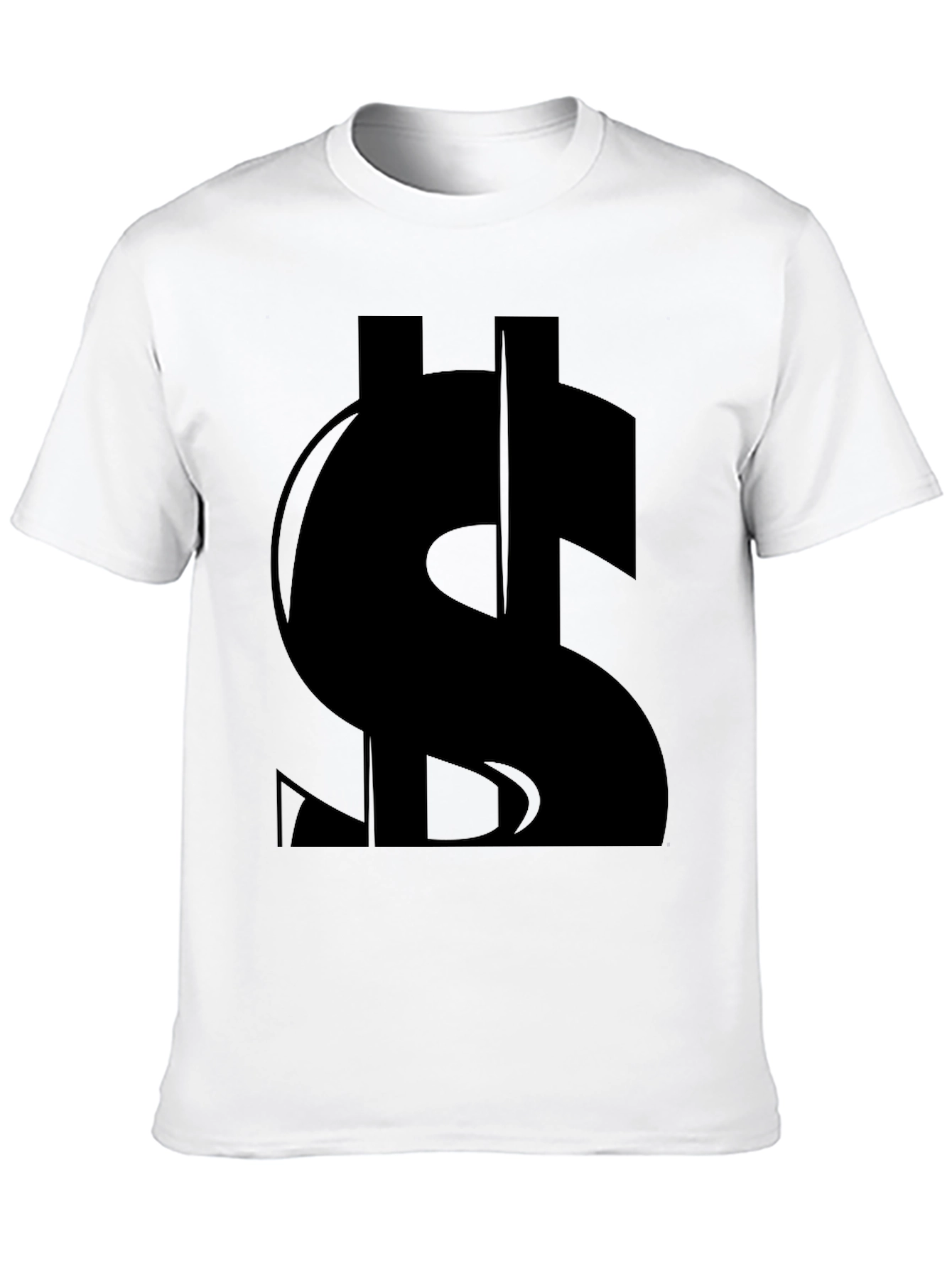 Black Black Dollar Sign Graphic T-Shirt view 10