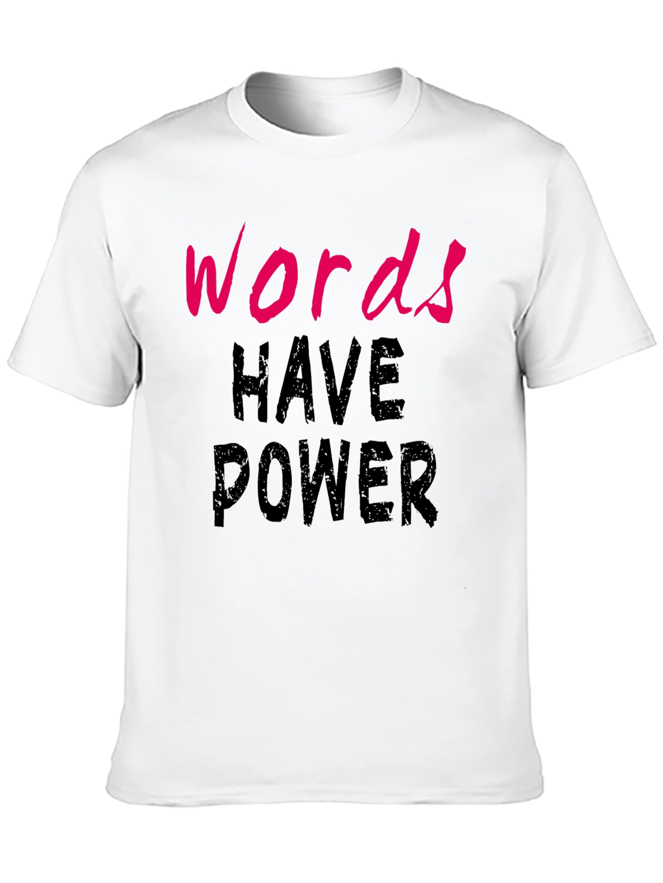 Black Words Have Power Black T-Shirt view 10
