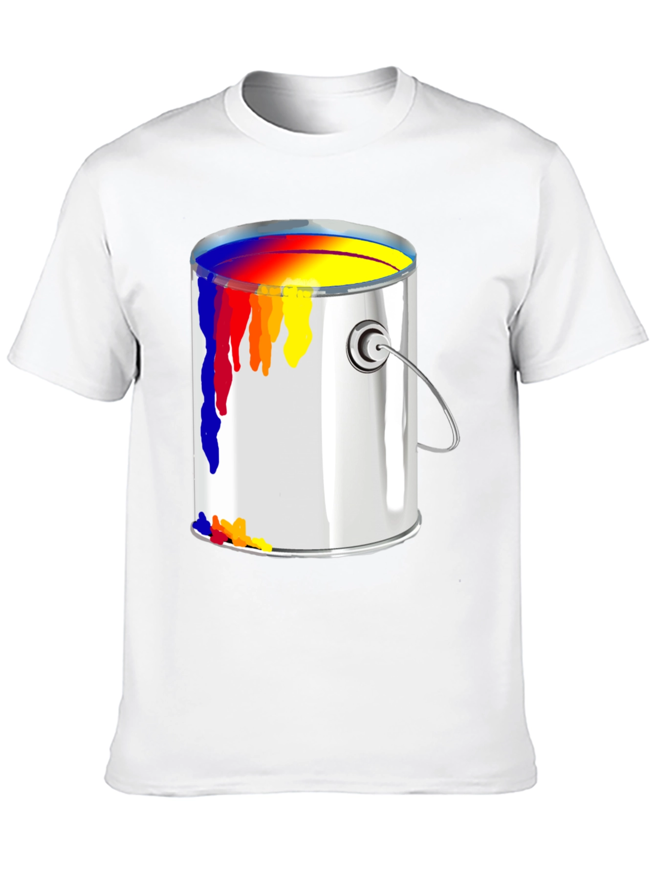 Black Paint Can T-Shirt - Artistic Design view 10