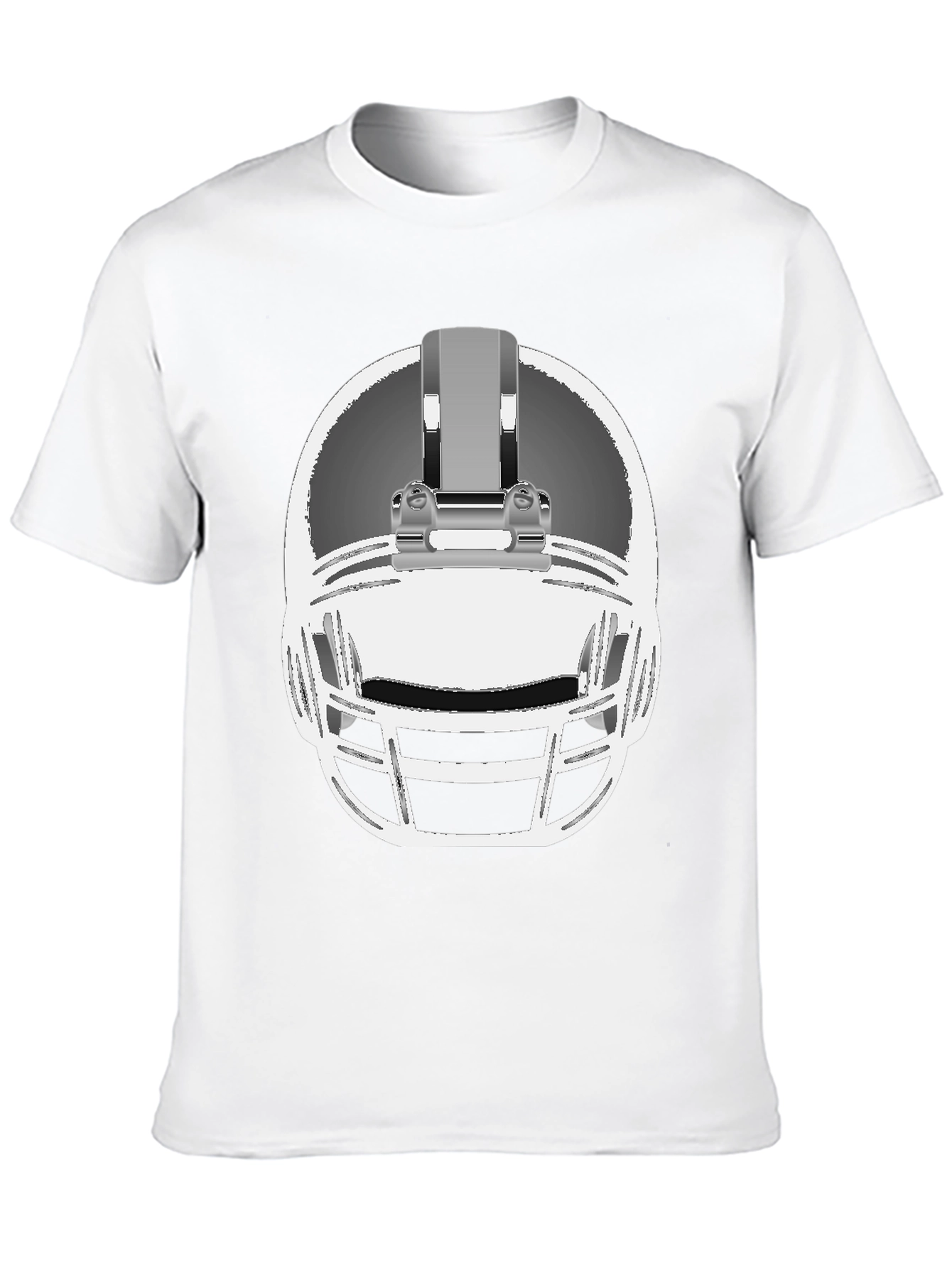 Black Football Helmet Graphic Tee - Black view 10