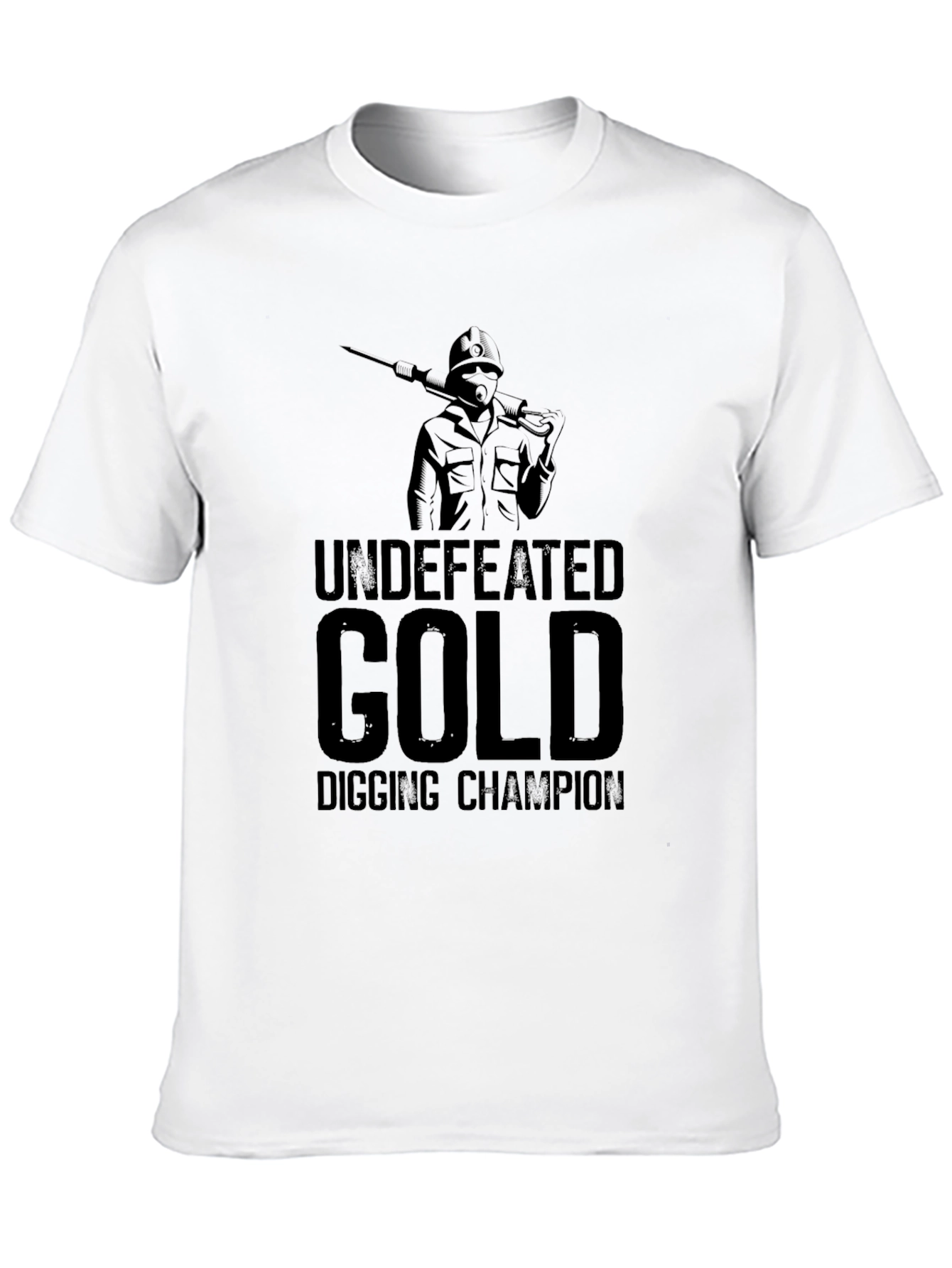 Black Undefeated Gold Digging Champion T-Shirt view 10