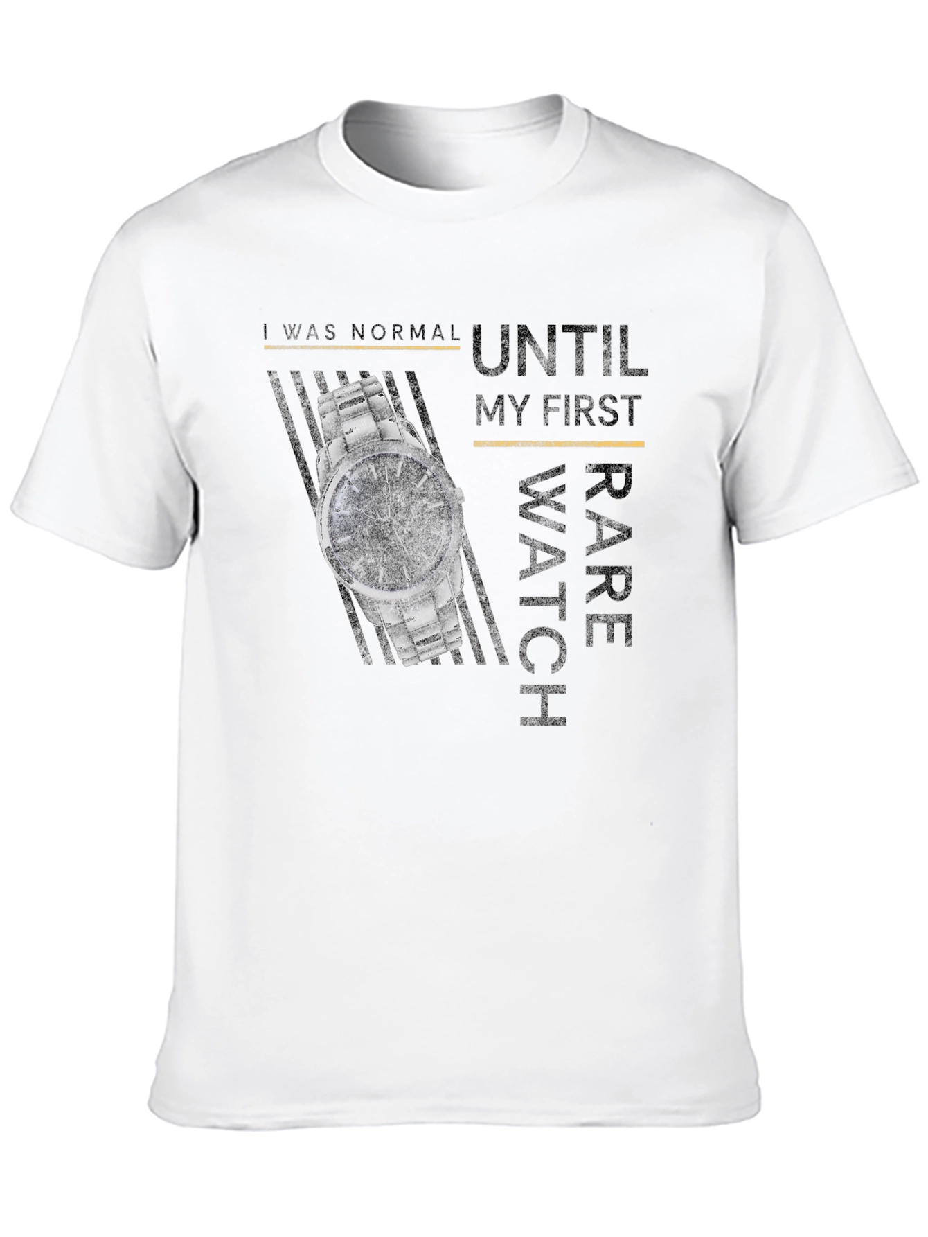 Black Rare Watch T-Shirt view 10