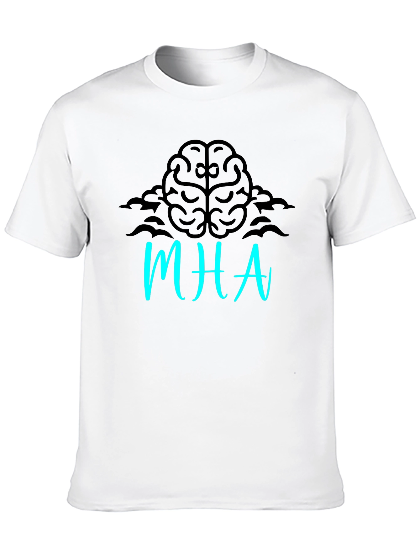 Black Brainy MHA Graphic Tee - Black Cotton Blend view 10