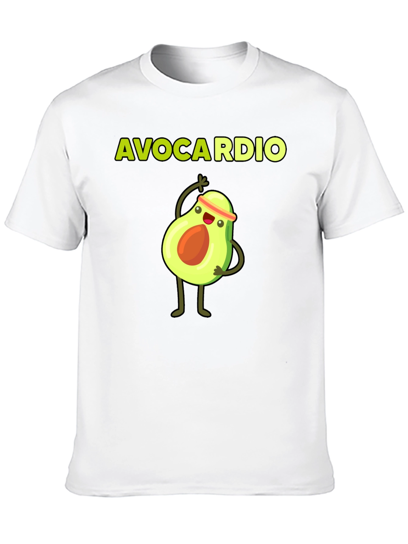 Black Avocardio Funny Workout T-Shirt view 10