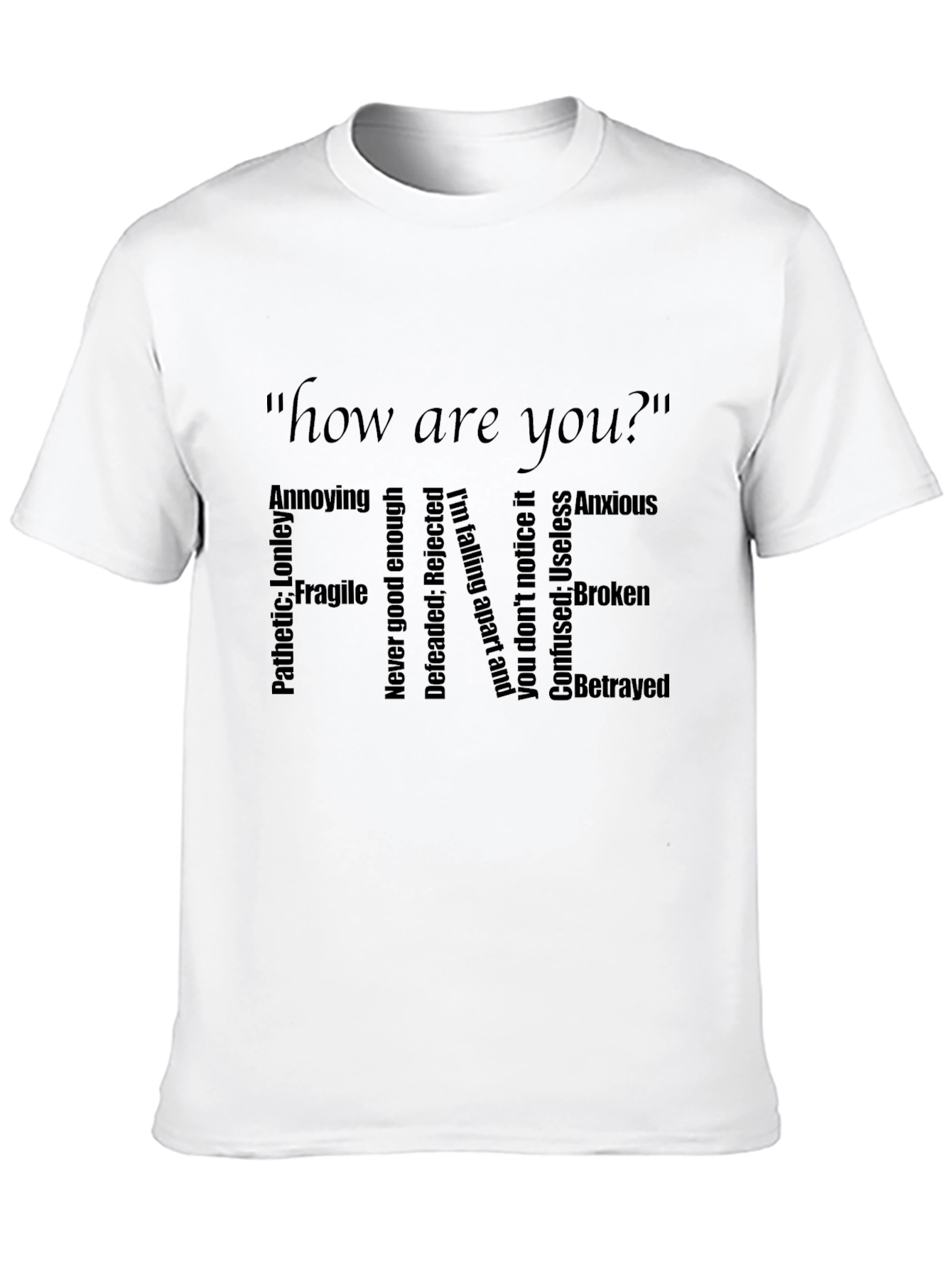 Black Emotional Fine Black Tee view 10