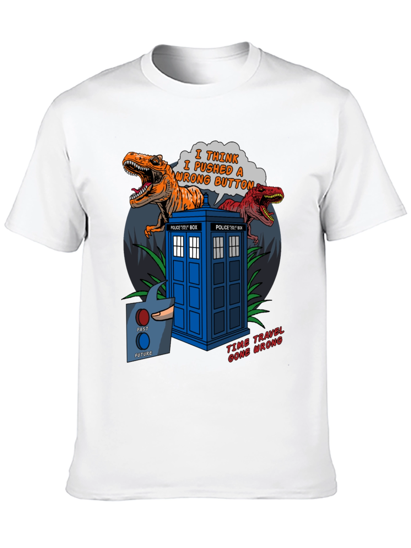 Black Time Travel Gone Wrong T-Shirt view 10