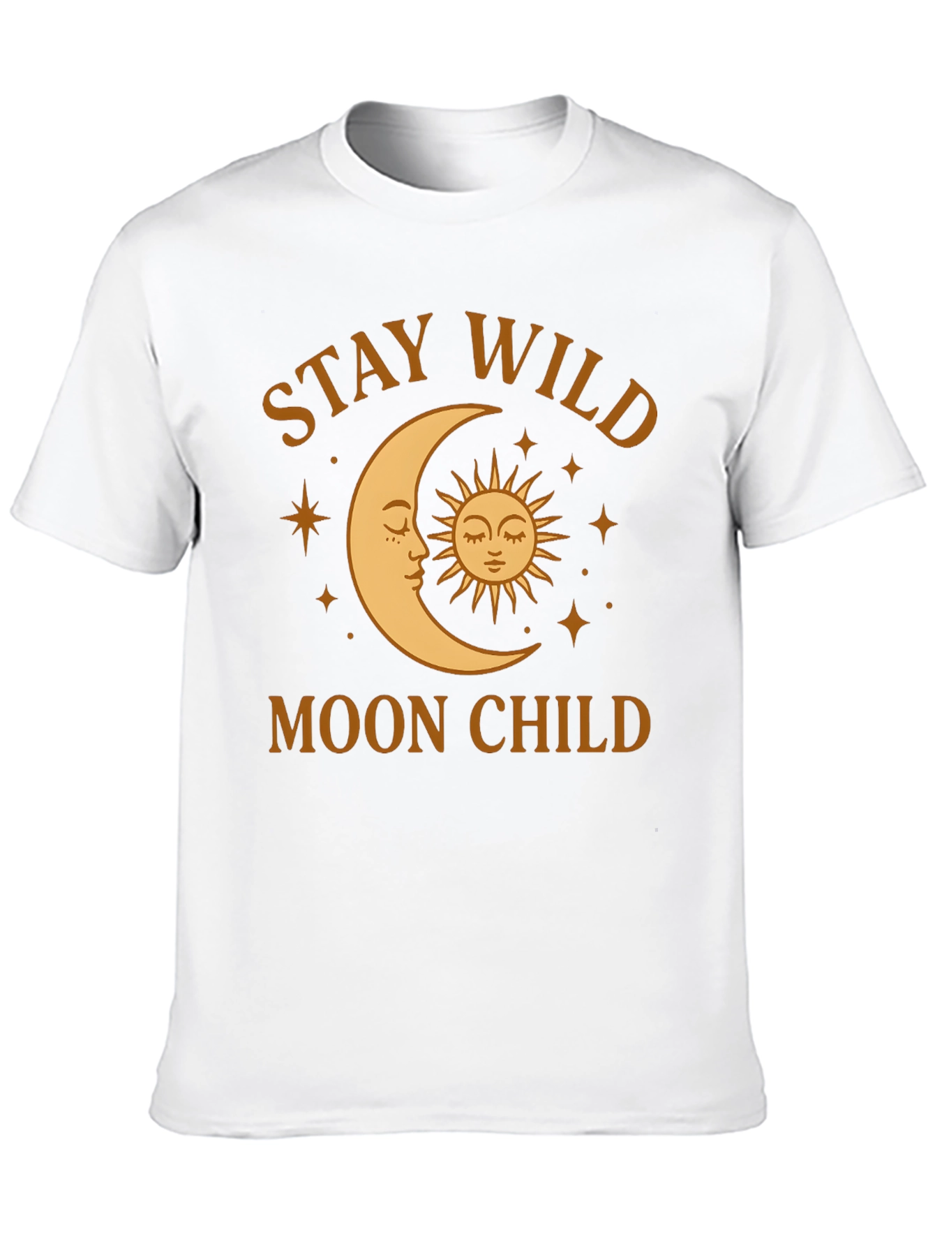 Black Stay Wild Moon Child Graphic T-Shirt view 10