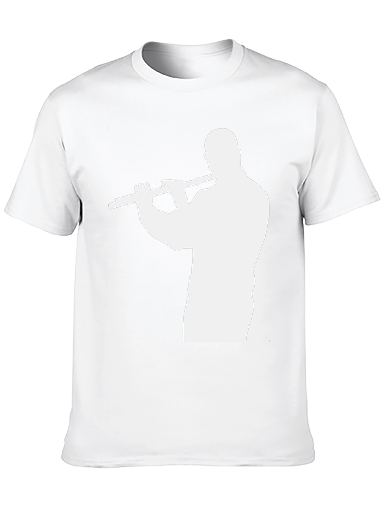 Black Flute Player T-Shirt - Cool Musician Tee view 10