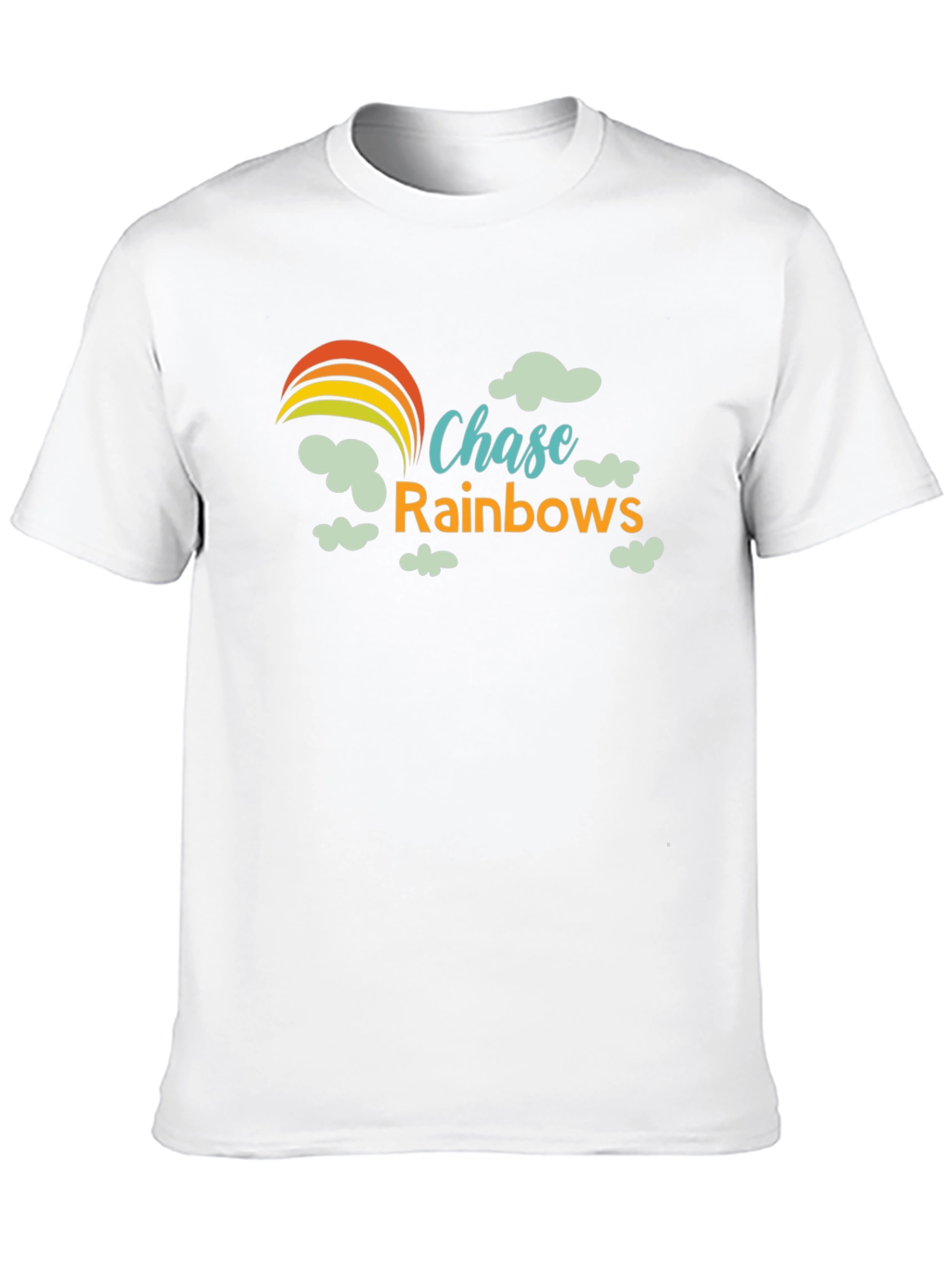 Black Chase Rainbows Graphic Tee - Black Cotton T-Shirt view 10