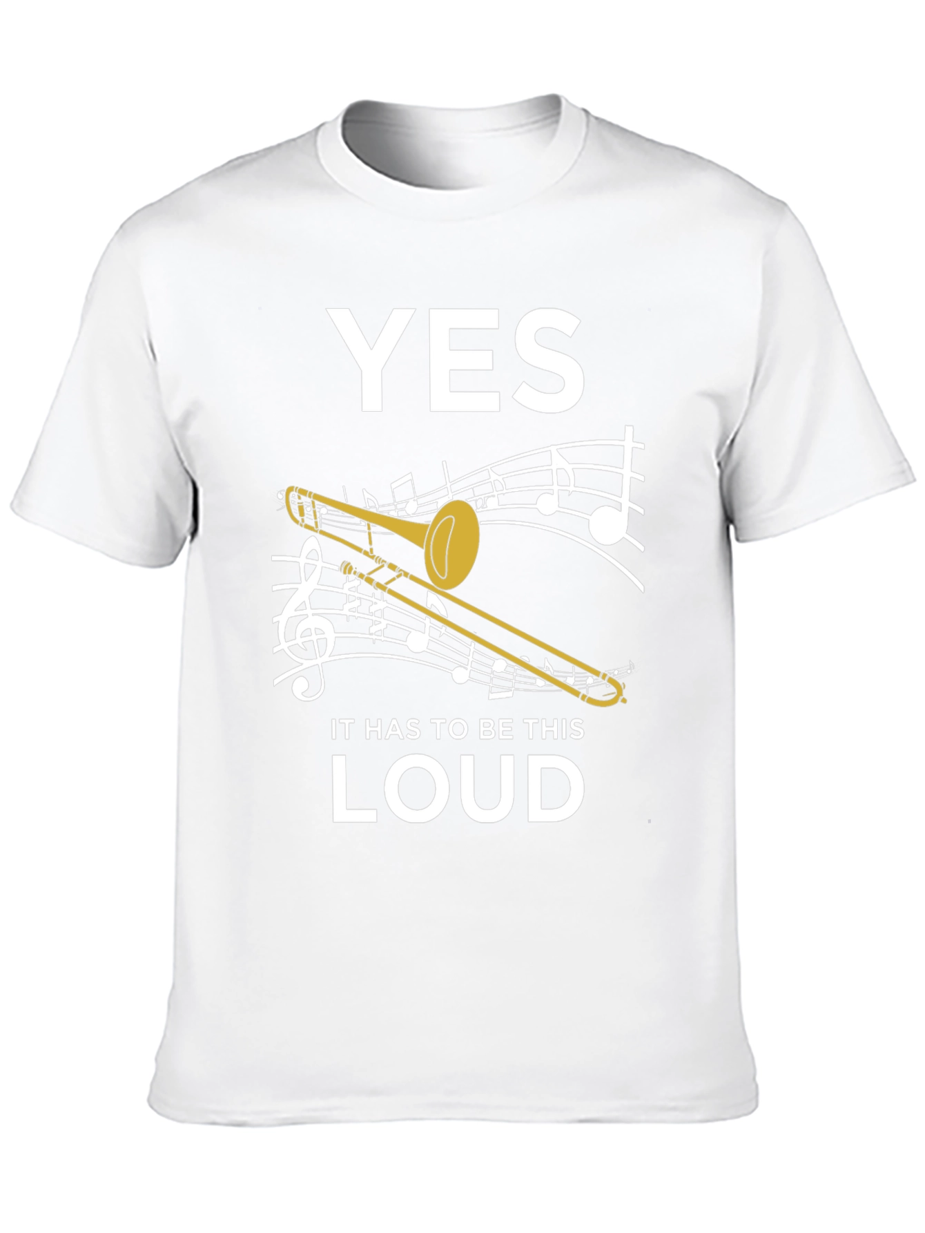 Yes, Loud Trombone Graphic Tee - 10