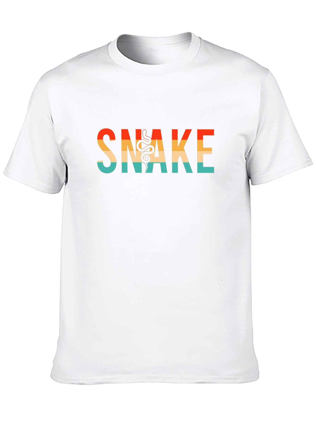 Black Retro Snake Graphic Tee - Stylish Black Cotton T-Shirt view 10