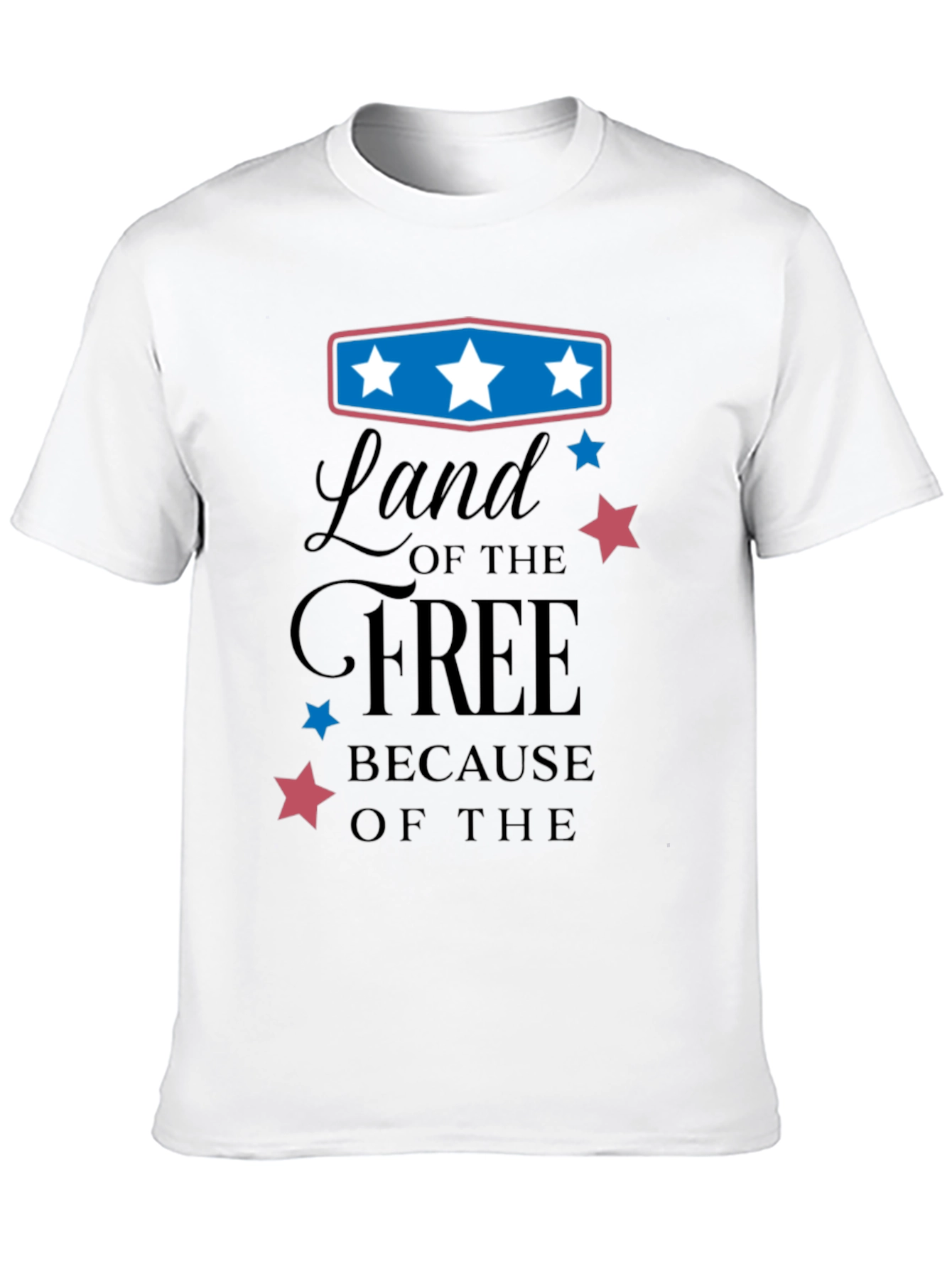 Black Land of the Free Graphic Tee view 10