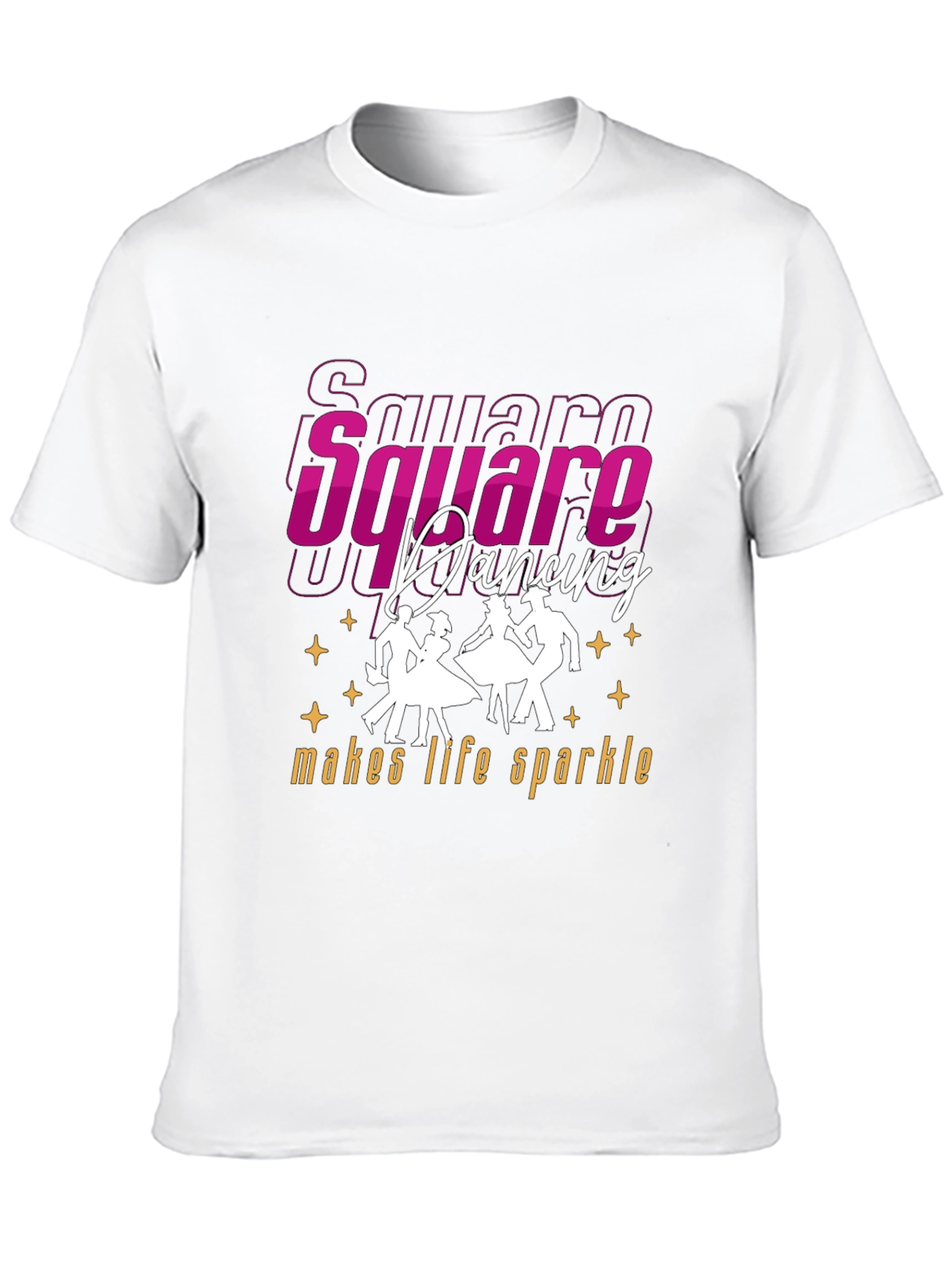 Black Square Dancing Makes Life Sparkle T-Shirt view 10