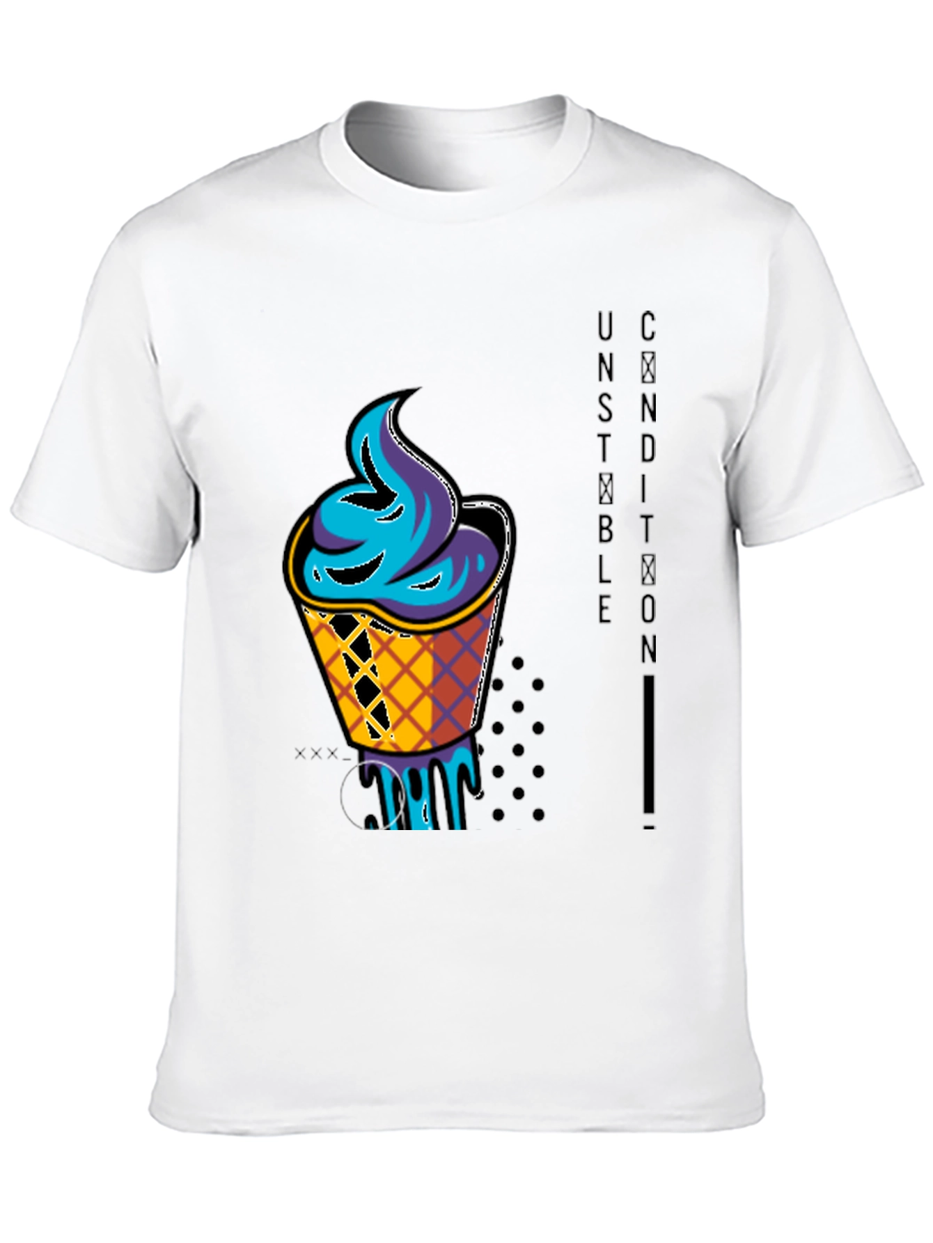 Black Unstable Condition Graphic T-Shirt view 10