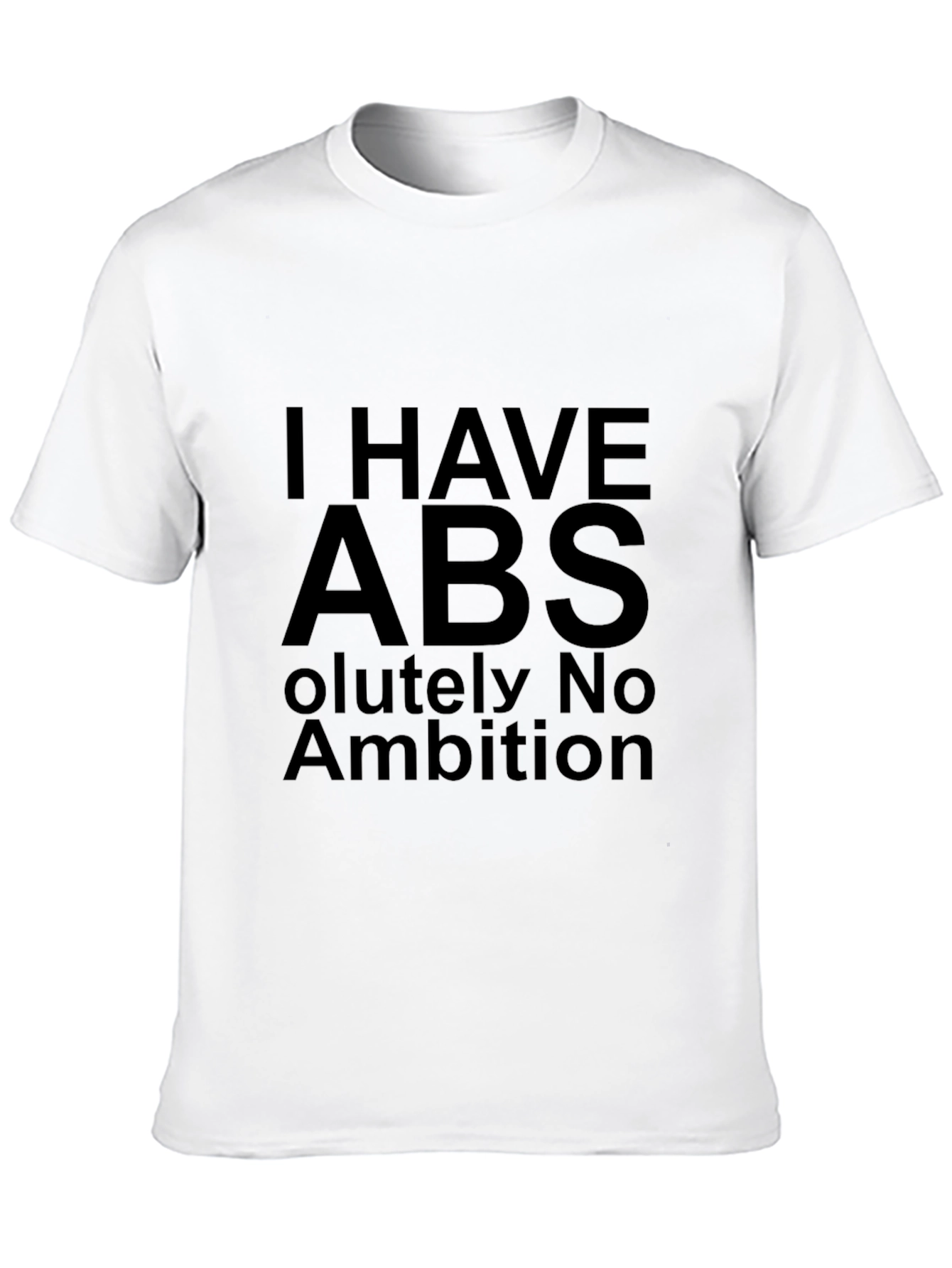 Black I Have Abs T-Shirt - Humor Graphic Tee view 10