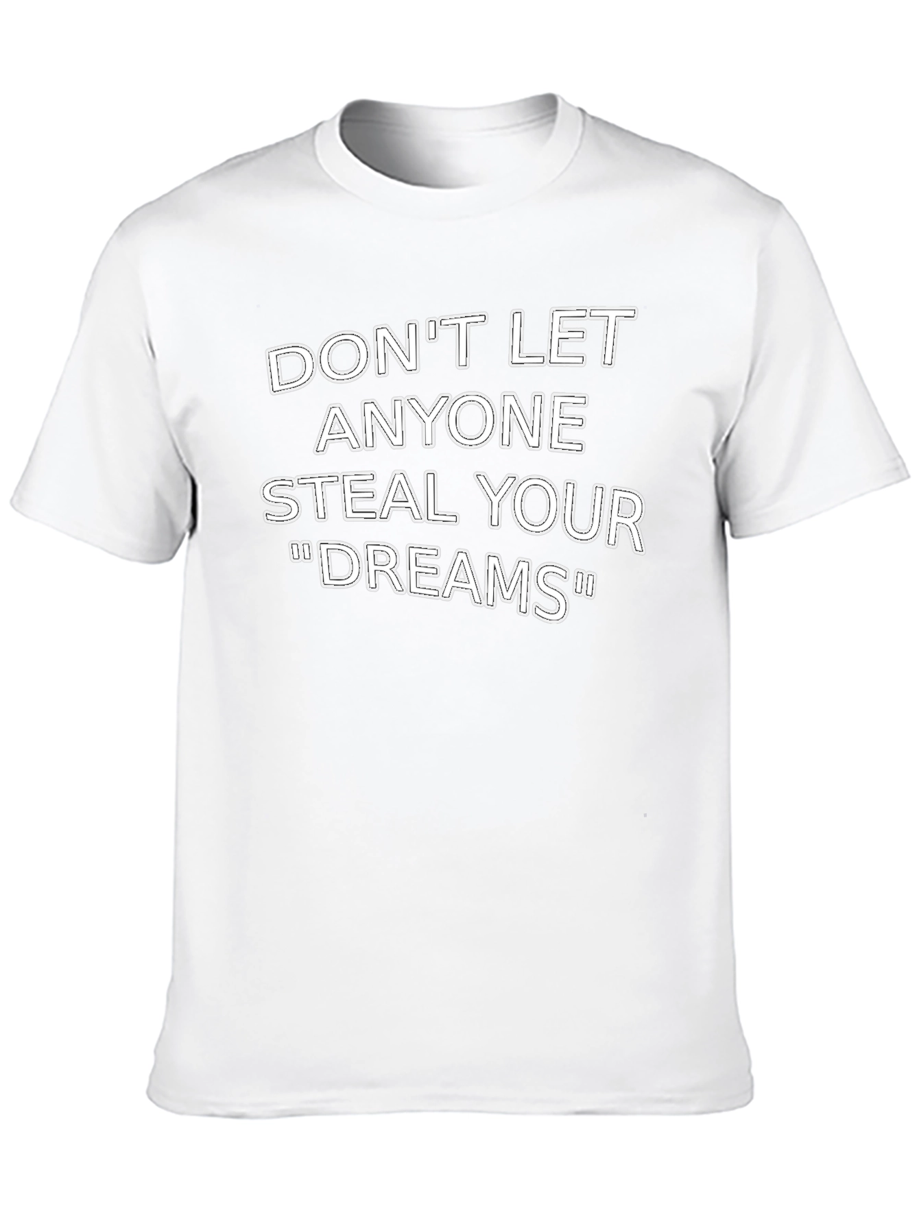 Black Inspirational Dreams T-Shirt - Black view 10