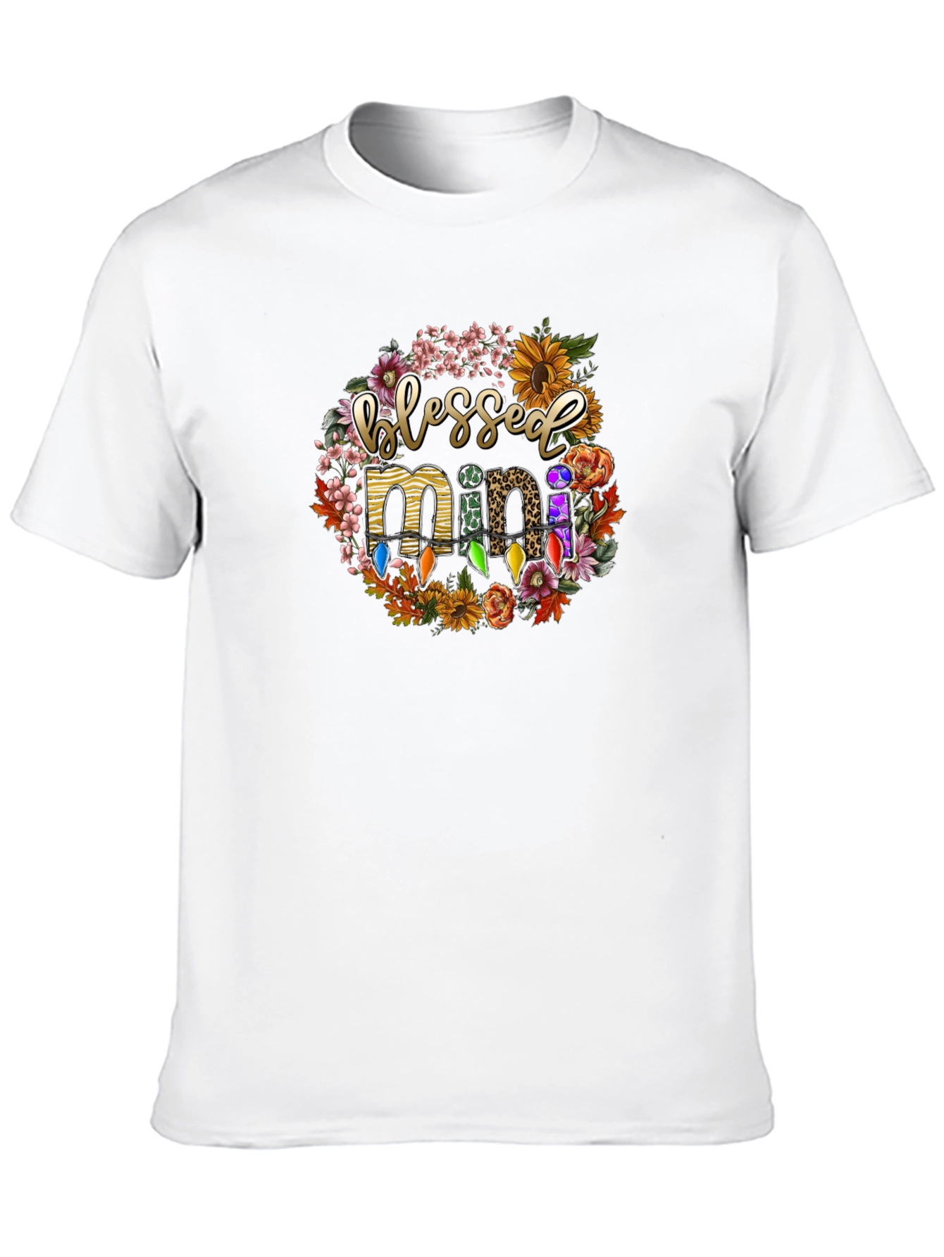 Black Blessed Mini Floral Graphic T-Shirt view 10