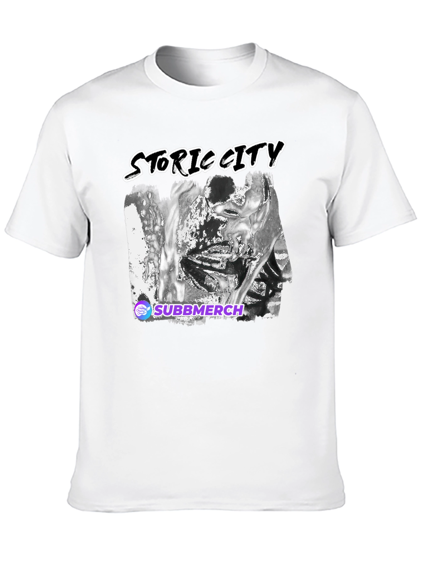 Black Storic City Black T-Shirt view 10