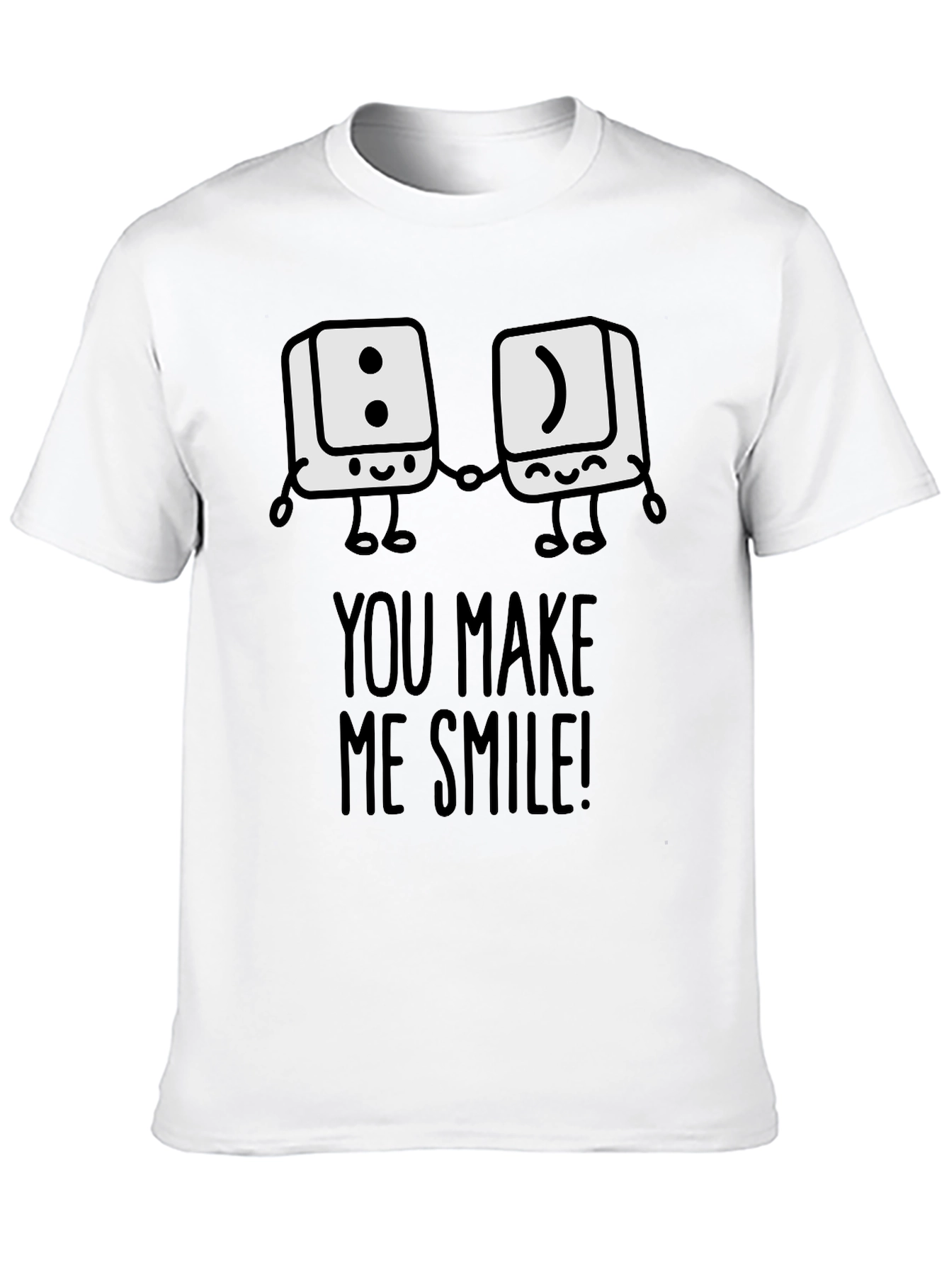 Black You Make Me Smile Graphic T-Shirt view 10