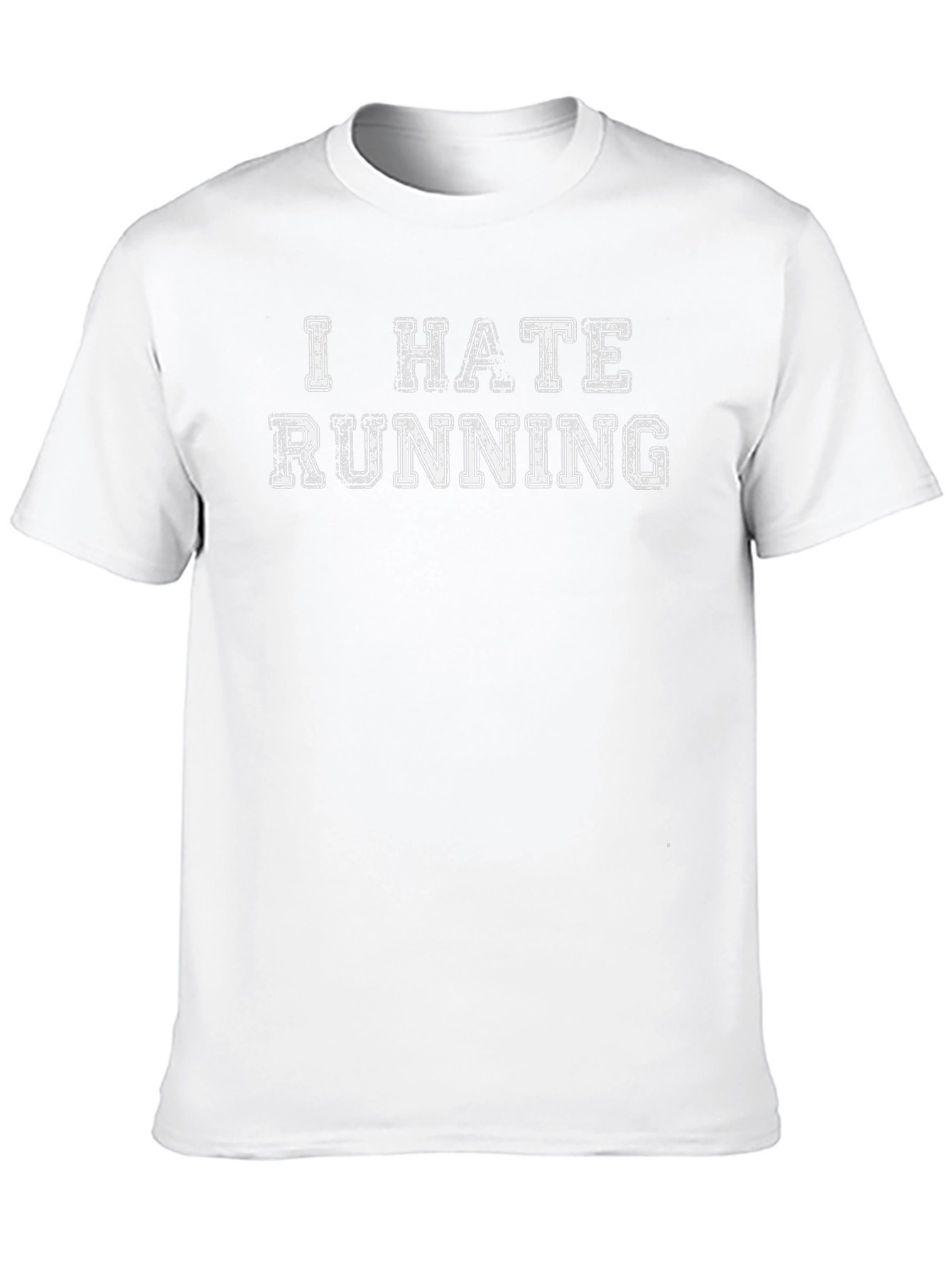 Black I Hate Running T-Shirt - Funny Workout Tee view 10