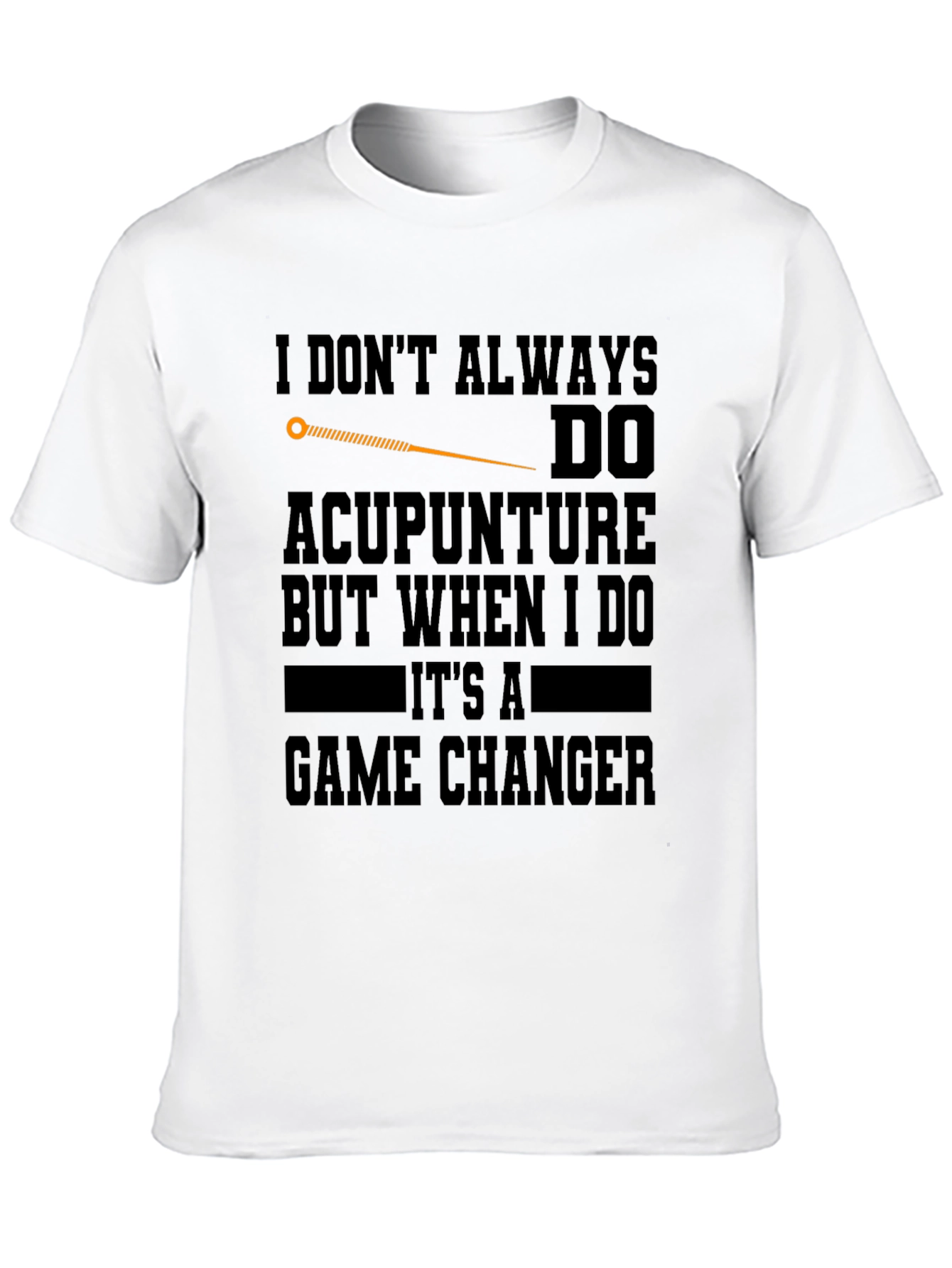 Black Acupuncture Game Changer Black T-Shirt view 10