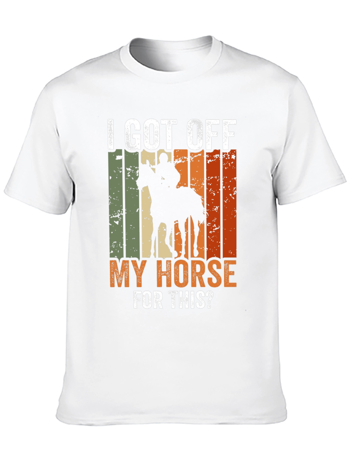 Black I Got Off My Horse For This? Novelty T-Shirt view 10