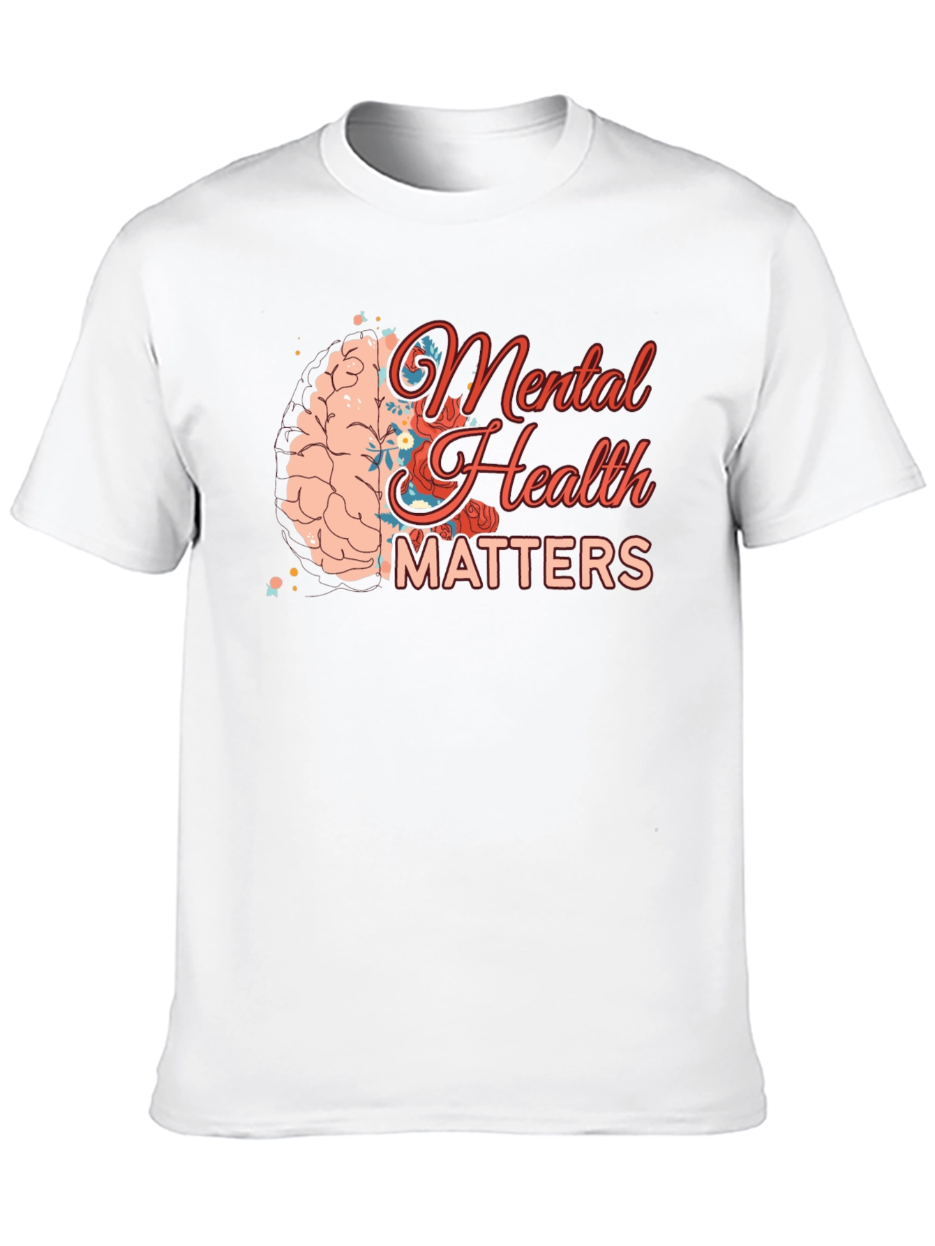 Black Mental Health Matters Graphic Tee - Black view 10