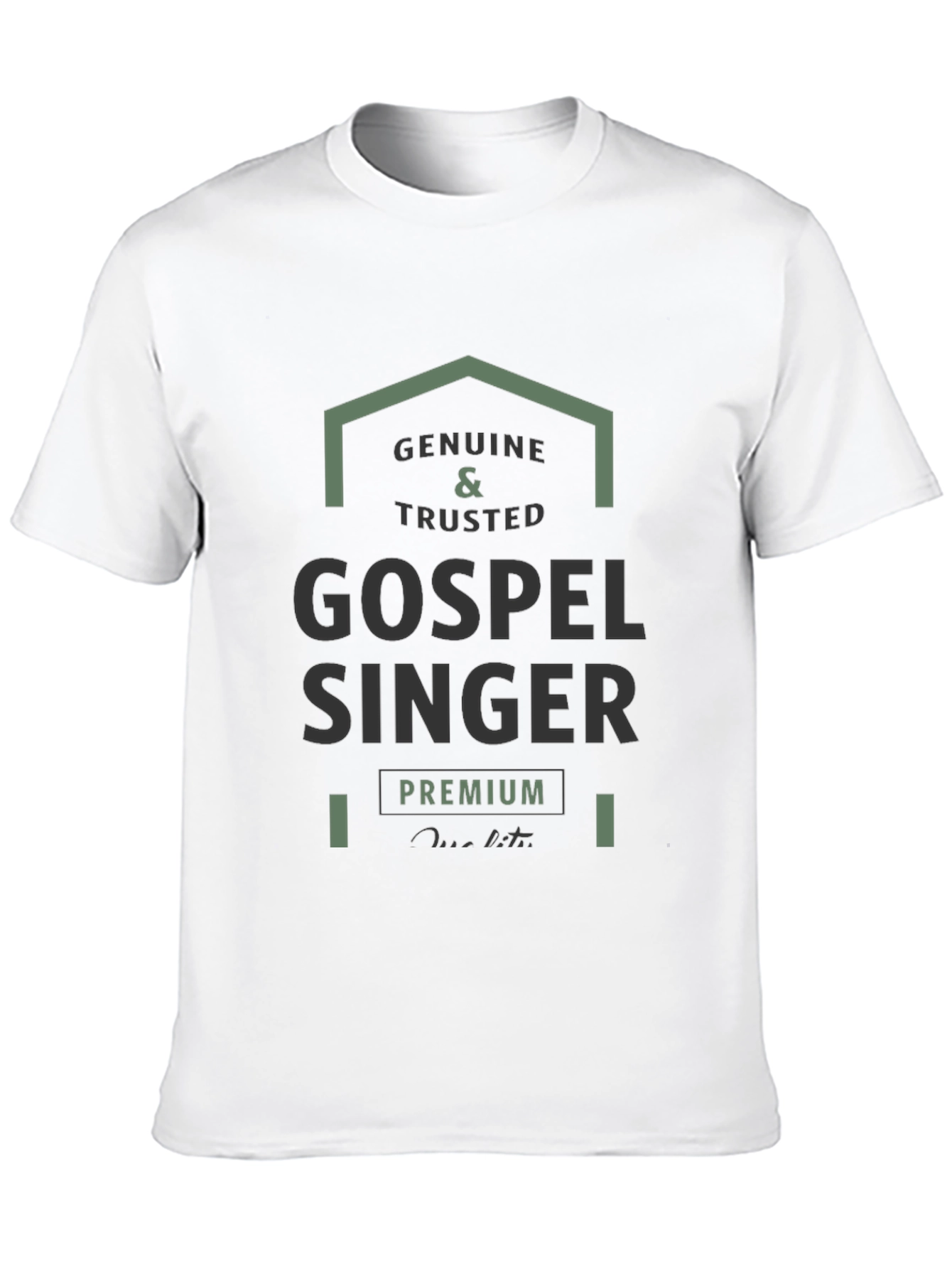 Black Genuine Gospel Singer Premium T-Shirt view 10