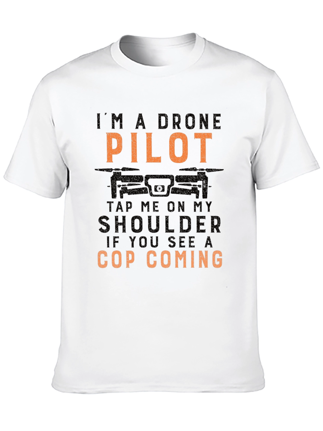 Black Drone Pilot T-Shirt - Funny Design for Drone Enthusiasts view 10