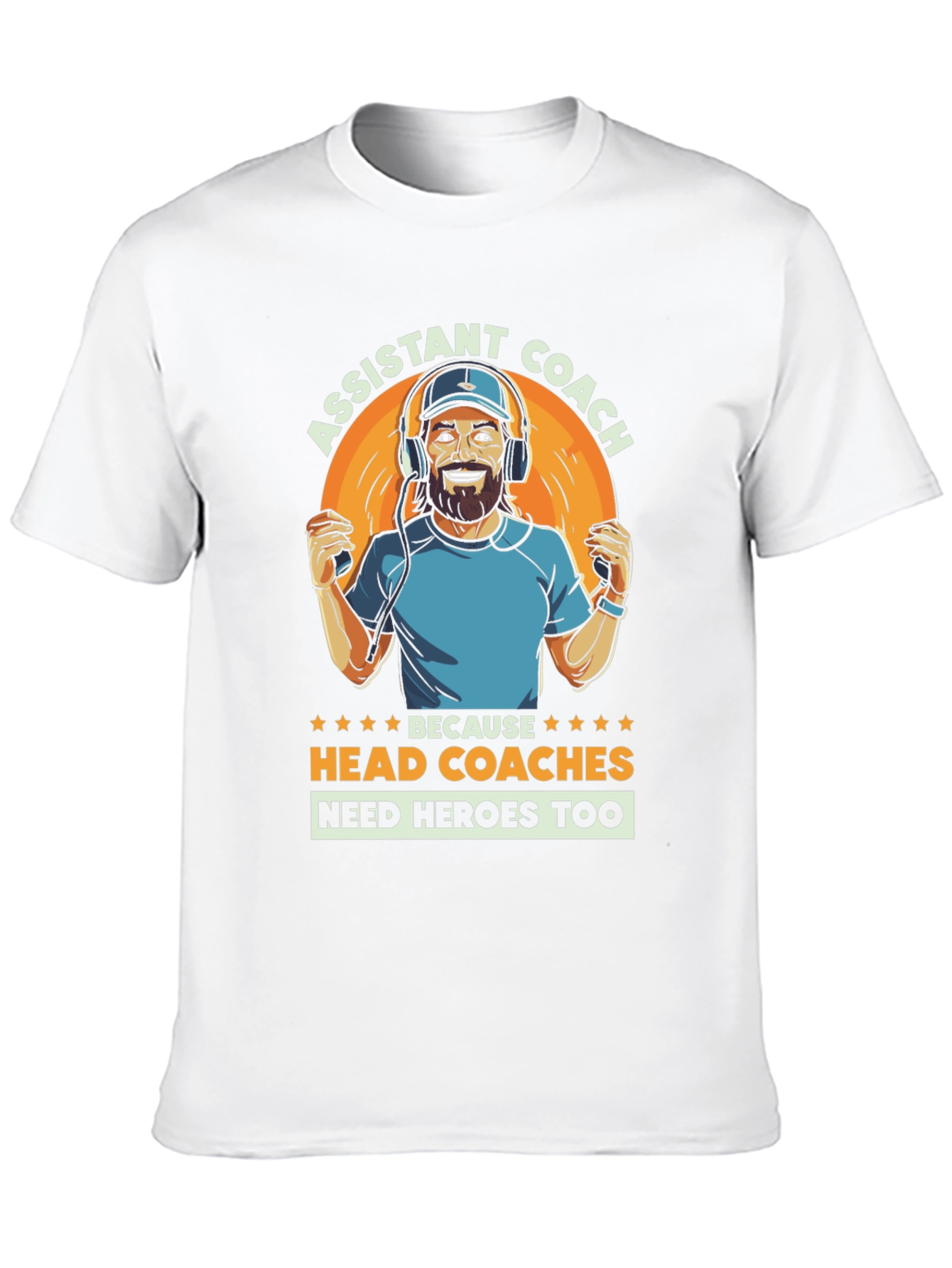 Black Assistant Coach T-Shirt - Head Coaches Need Heroes Too! view 10