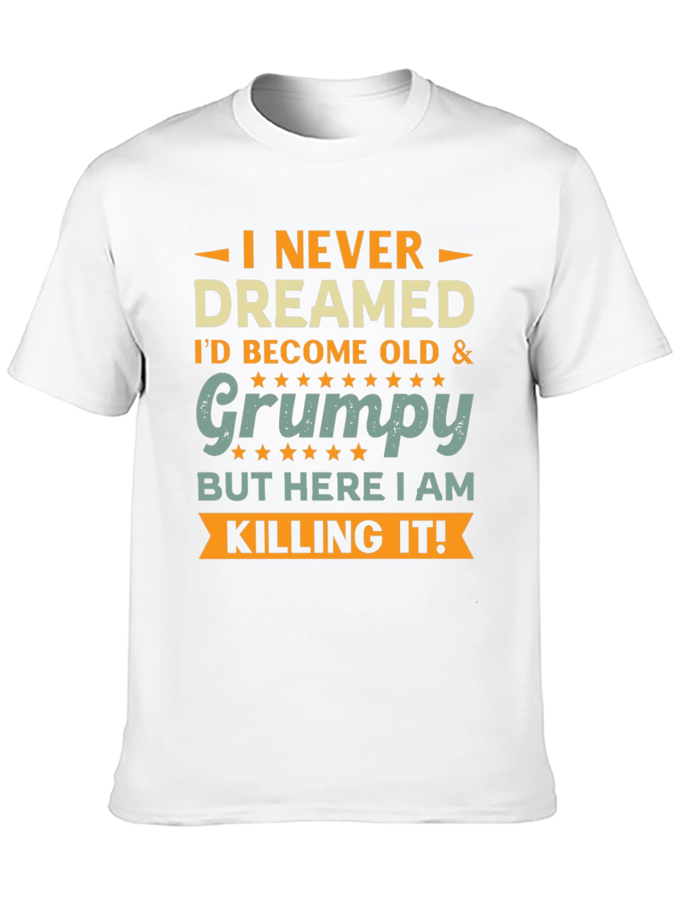 Black Funny Old & Grumpy T-Shirt view 10