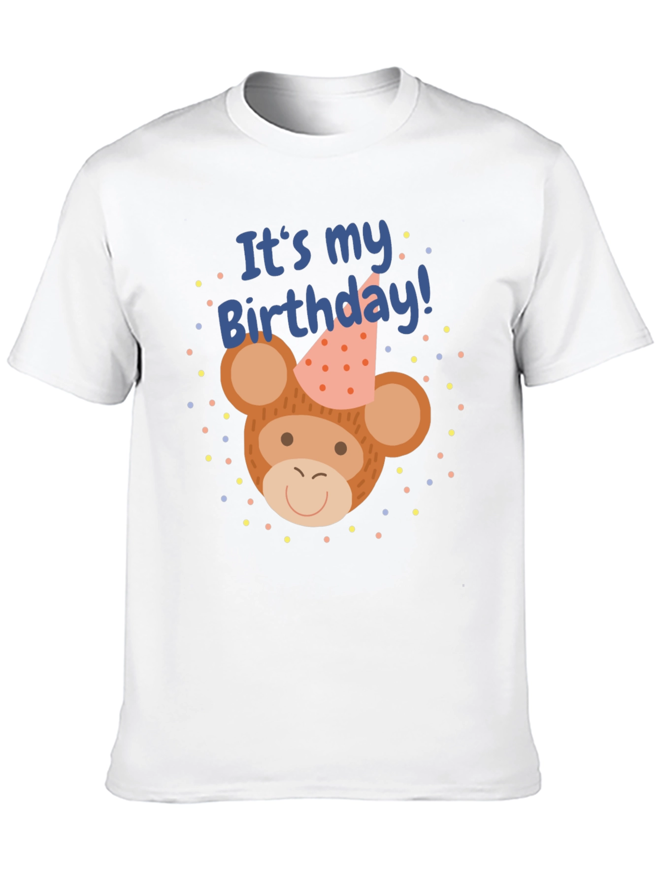 Black It's My Birthday Monkey T-Shirt view 10