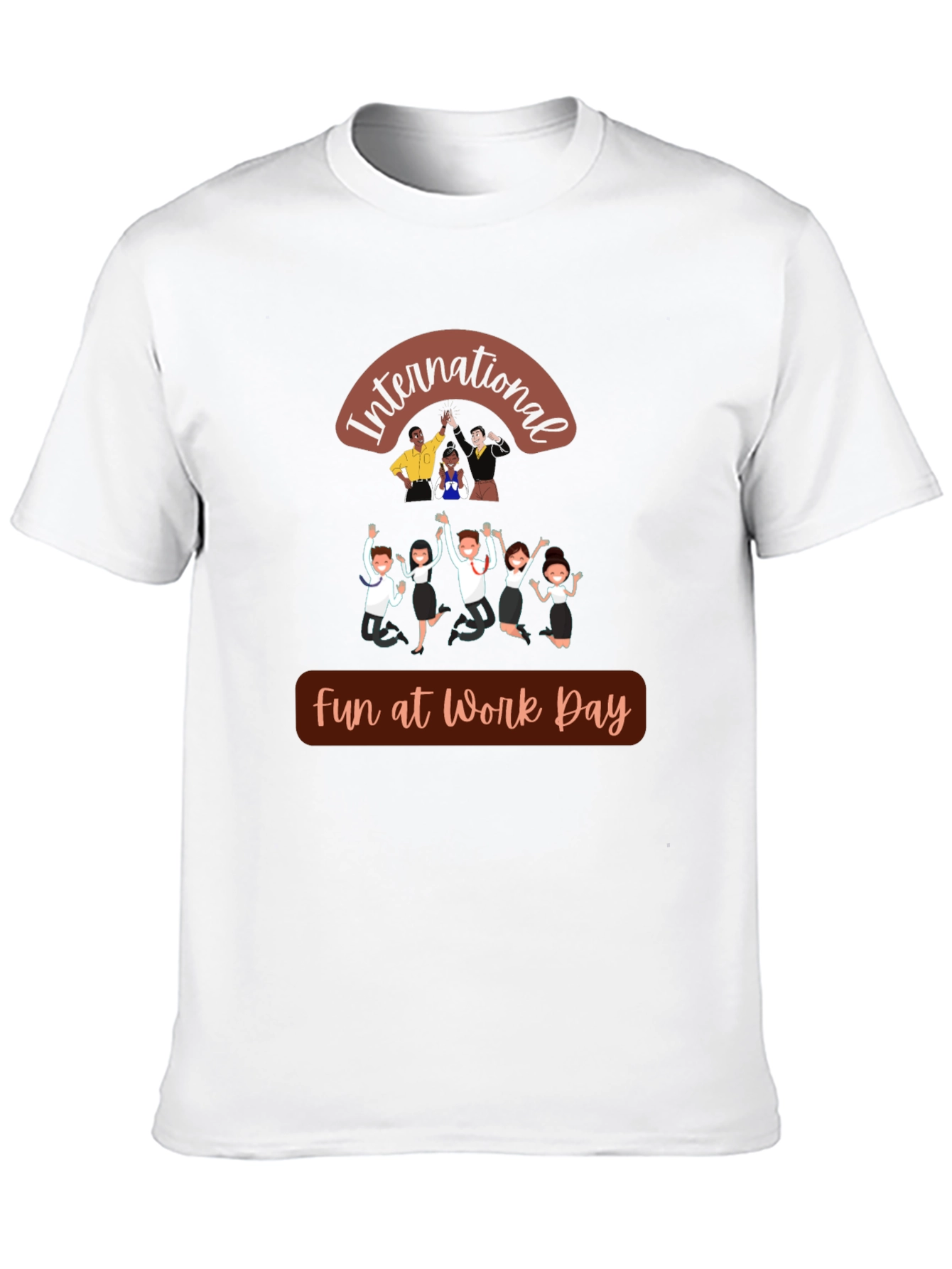 Black International Fun at Work Day Graphic Tee view 10