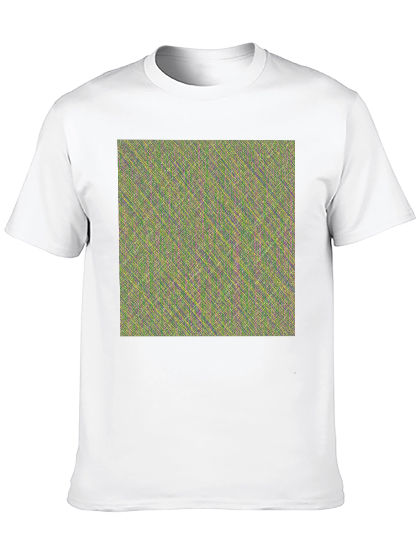 Black Abstract Pattern Crew Neck T-Shirt view 10