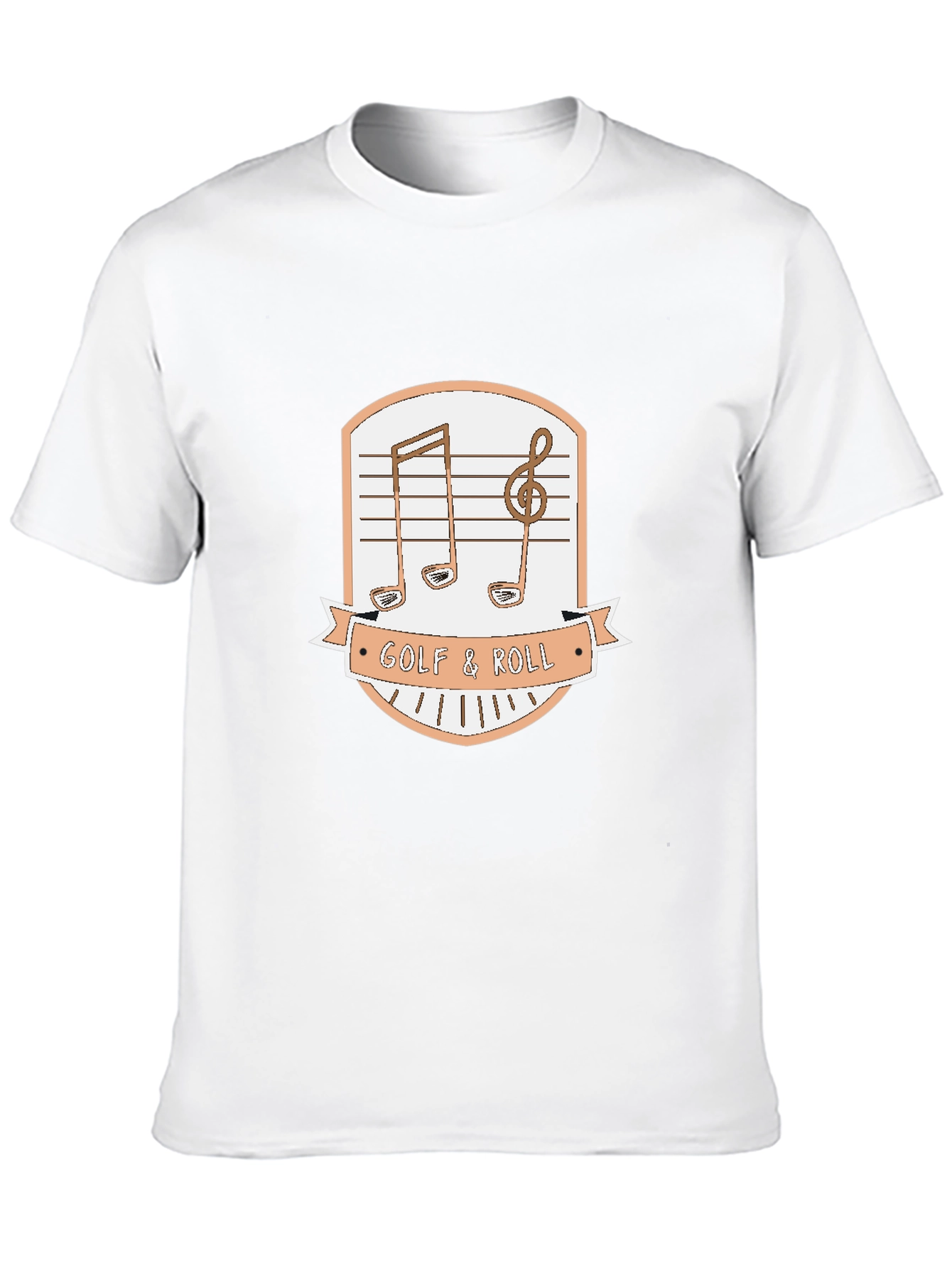 Black Golf & Roll Graphic Tee - Music Golf Lover Shirt view 10