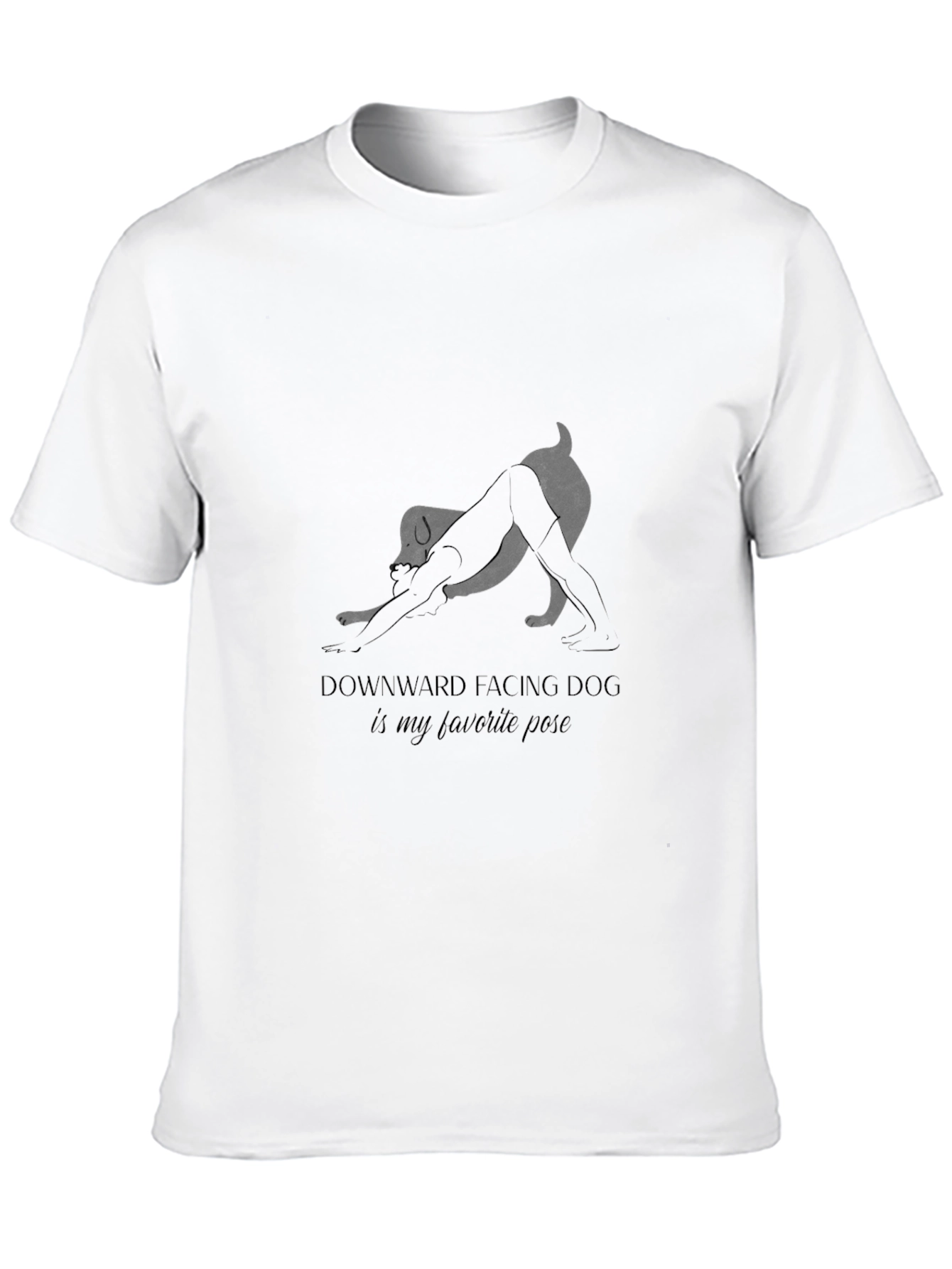 Black Downward Facing Dog T-Shirt view 10