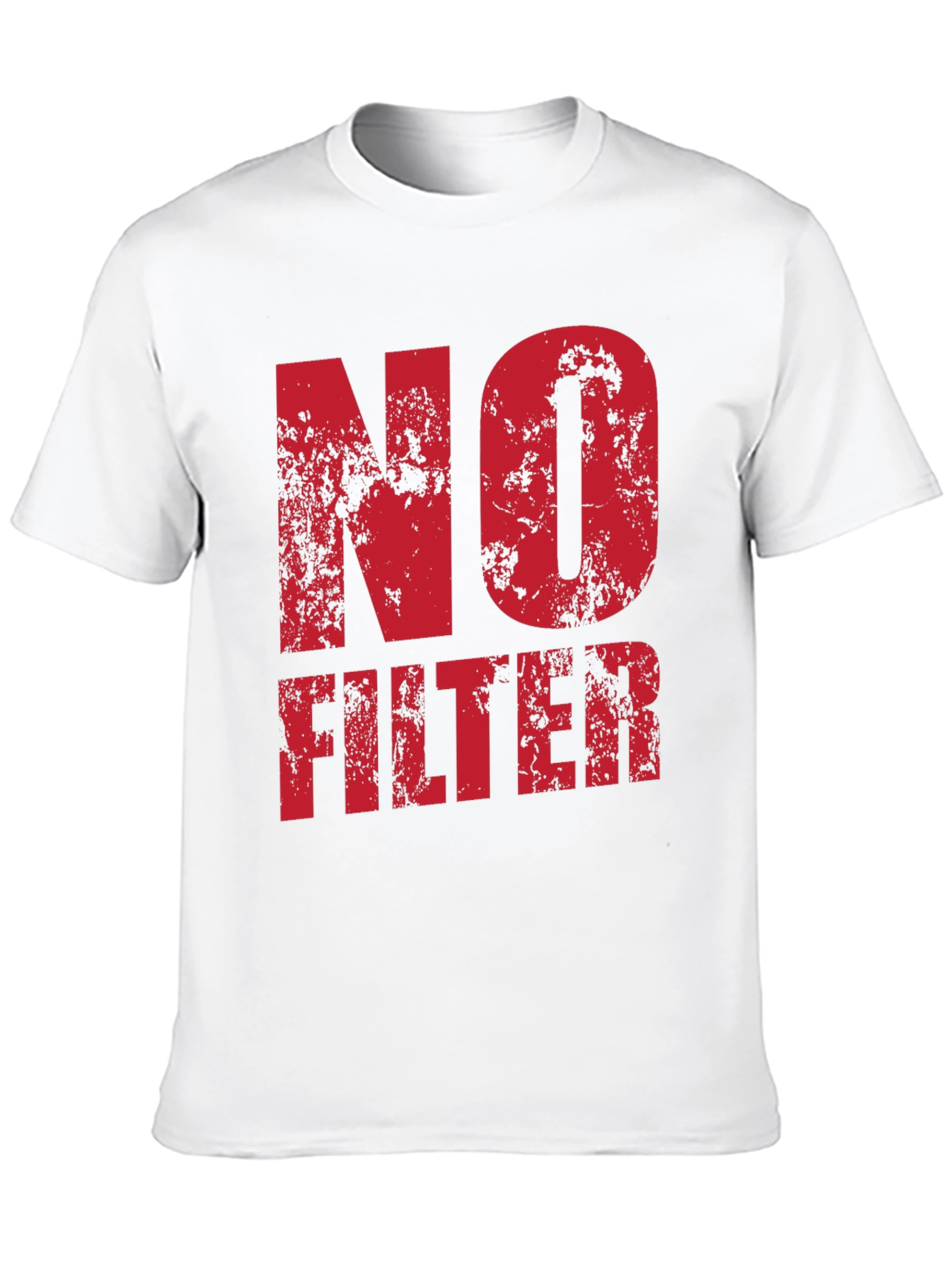 Black No Filter Graphic Tee - Black Cotton T-Shirt view 10