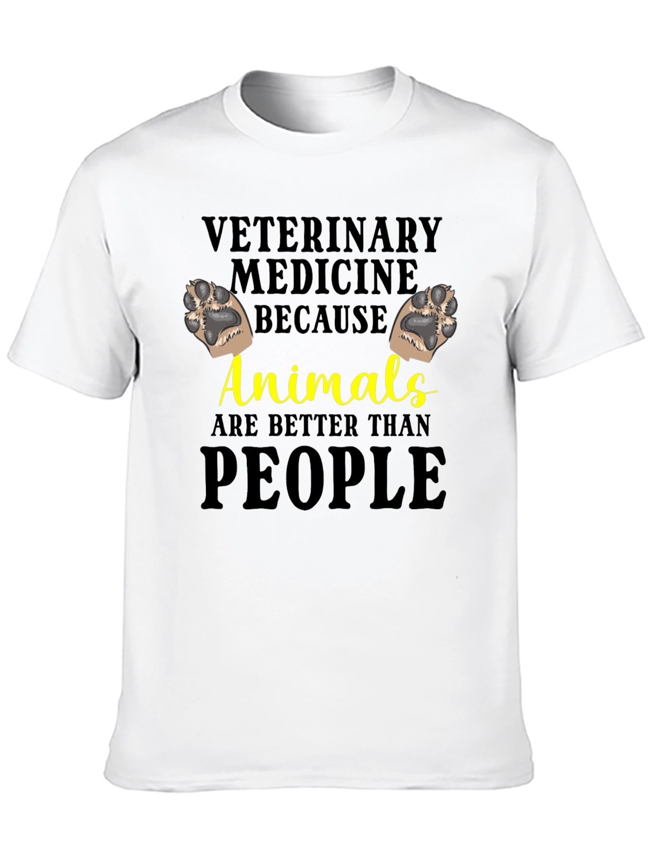 Black Veterinary Medicine Animals Tee view 10