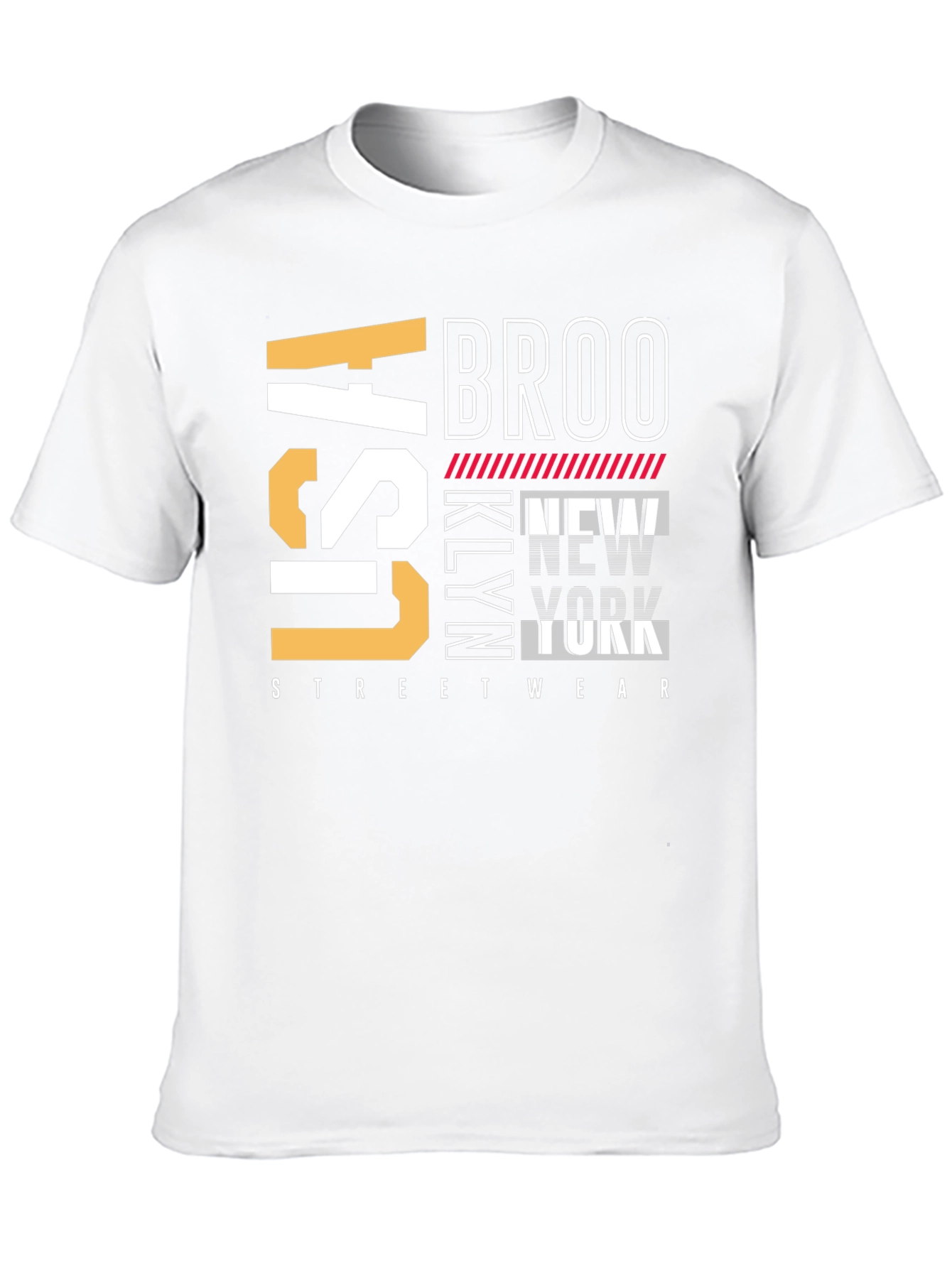 Black Brooklyn USA Streetwear T-Shirt view 10