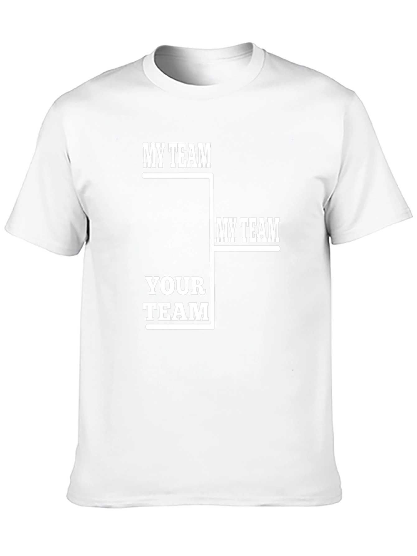 Black My Team Your Team Funny Tournament T-Shirt view 10